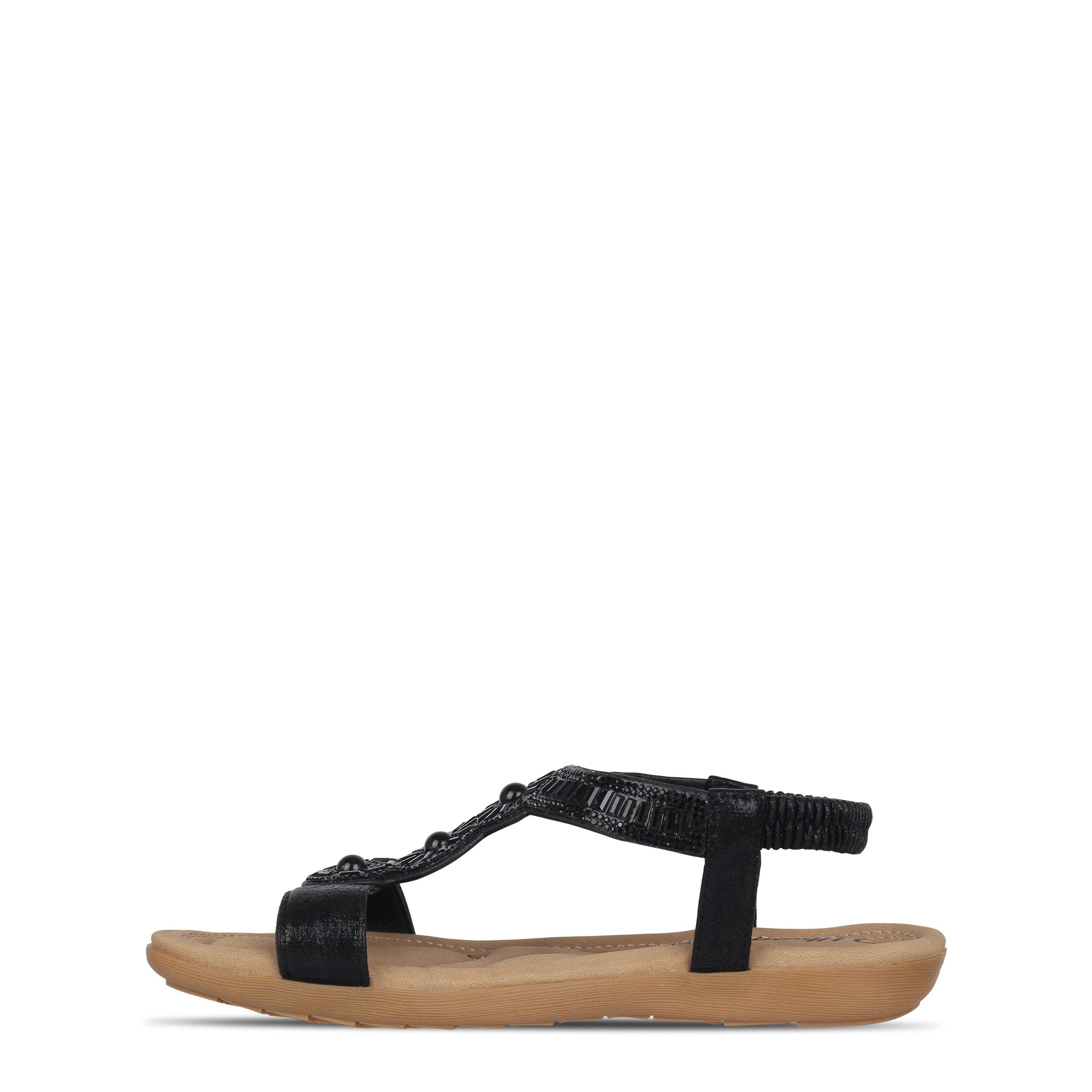 Black - Be You - Be Ultimate Comfort Diamante Sandal - 3