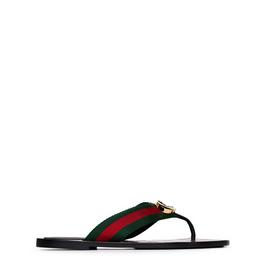 Gucci Interlocking G Web Sandals