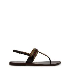 Gucci Interlocking G Web Sandals