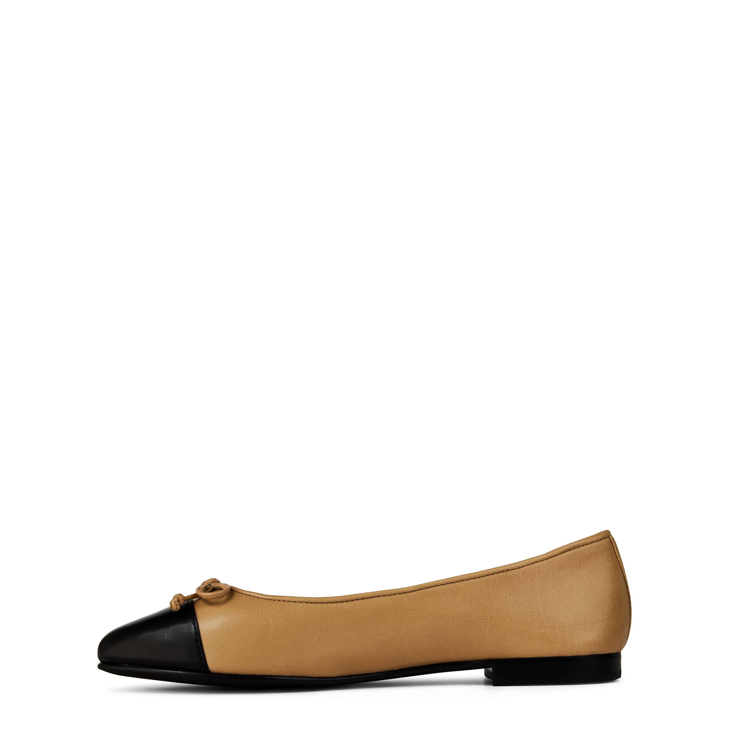 Ginger Black - Tory Burch - Cap-Toe Ballet Flats - 2