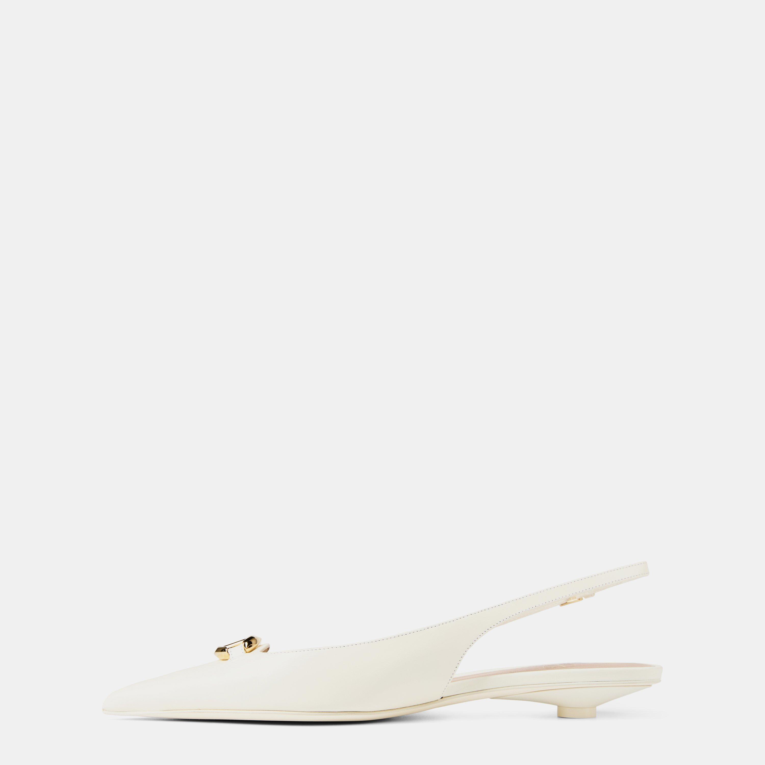 Ivory - Valentino Garavani - Bold Edition Vlogo Ballerinas - 2