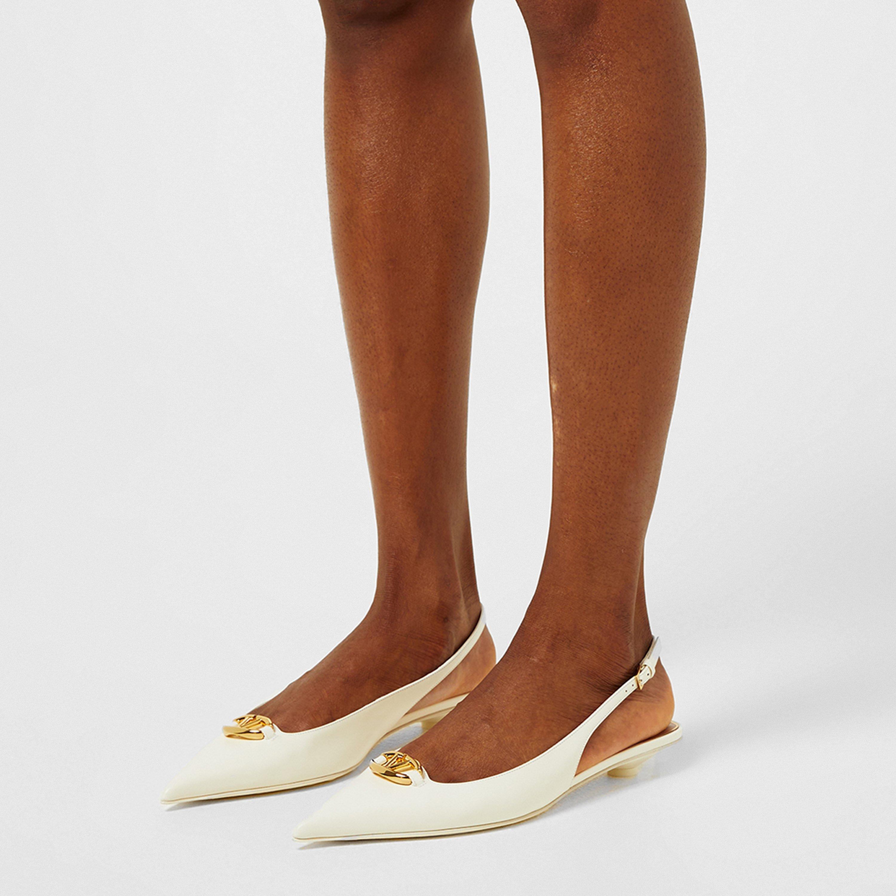 Ivory - Valentino Garavani - Bold Edition Vlogo Ballerinas - 3