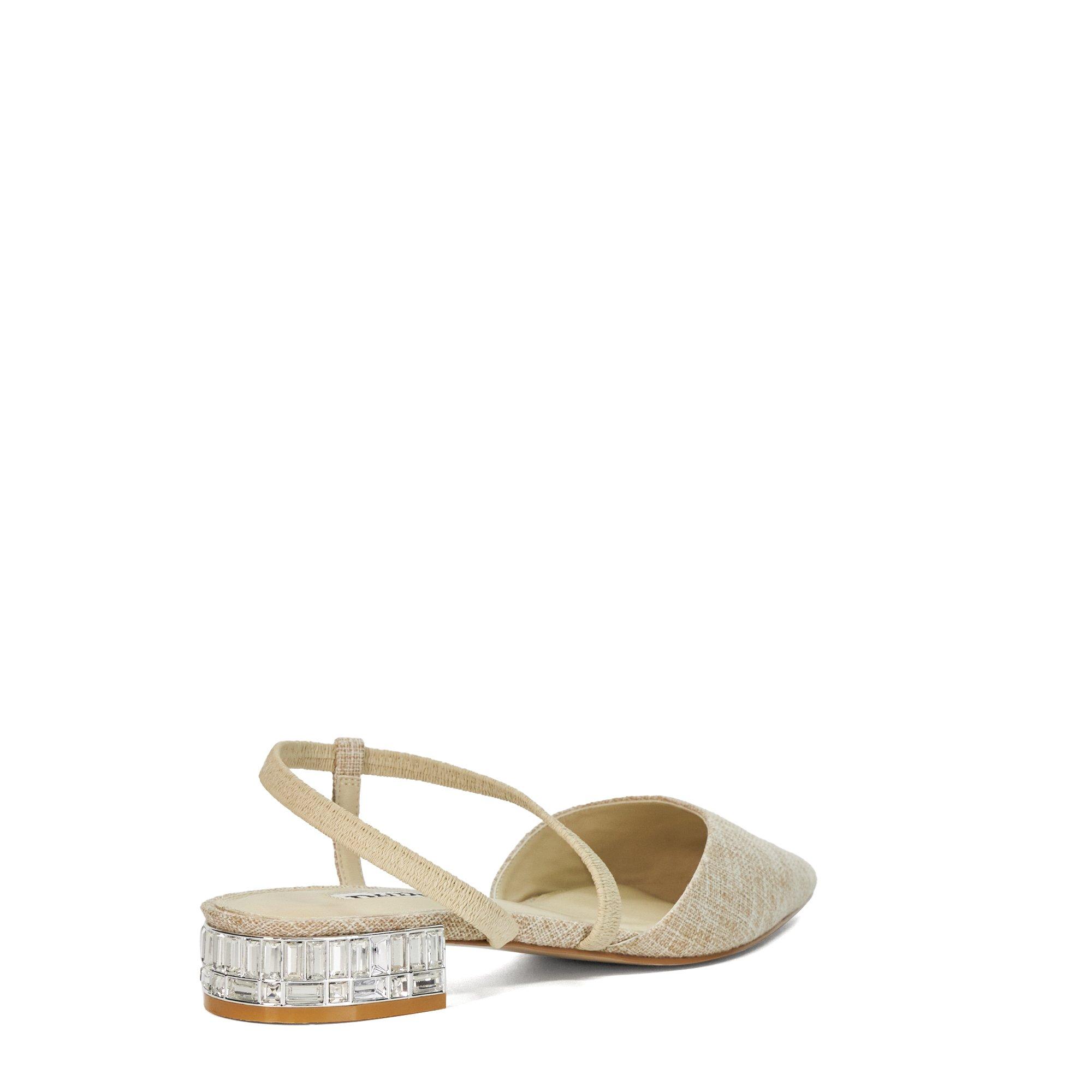 Beige 140 - Dune London - Harlem Jewel Embellished Open Courts - 3