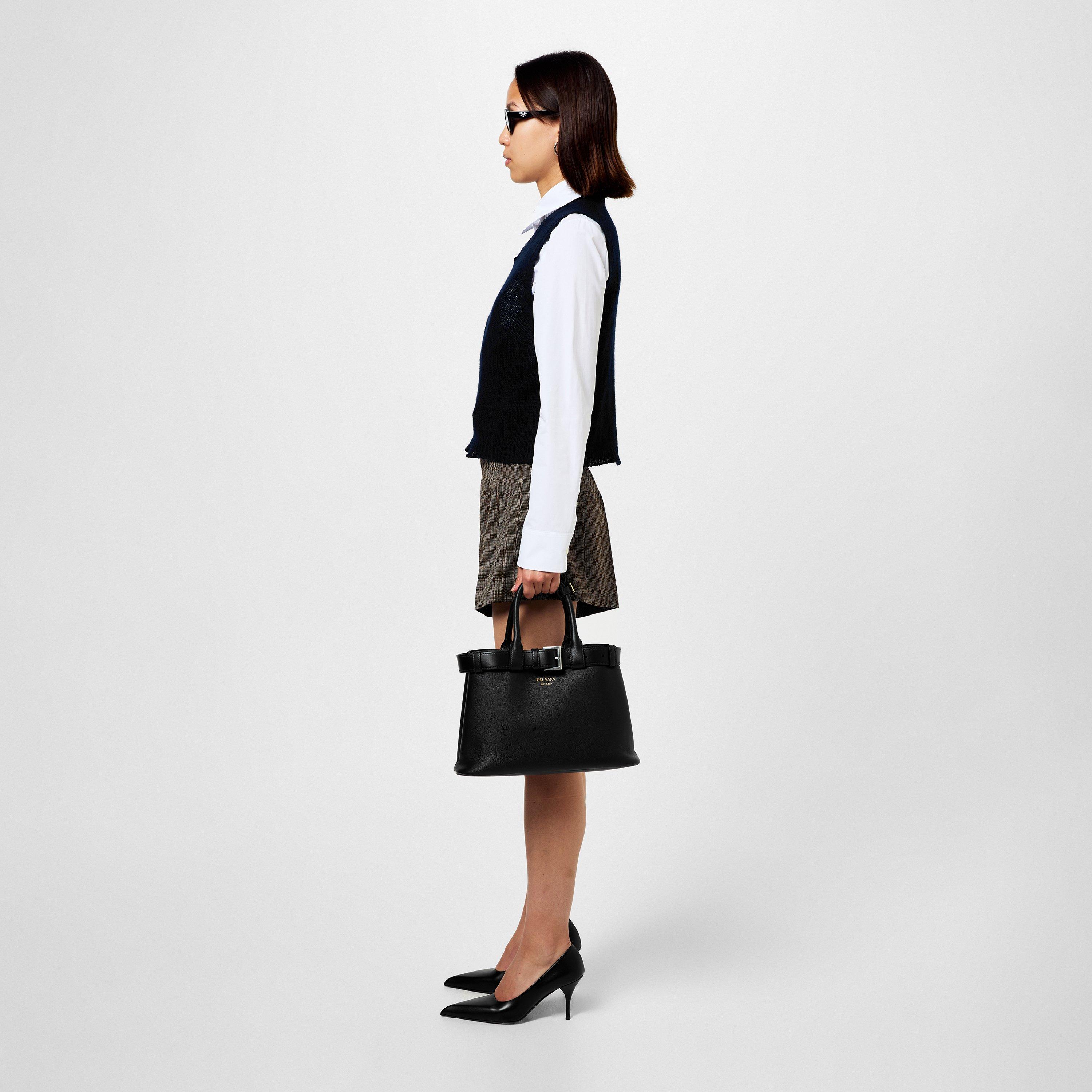 Black - Prada - Leather Pumps - 5