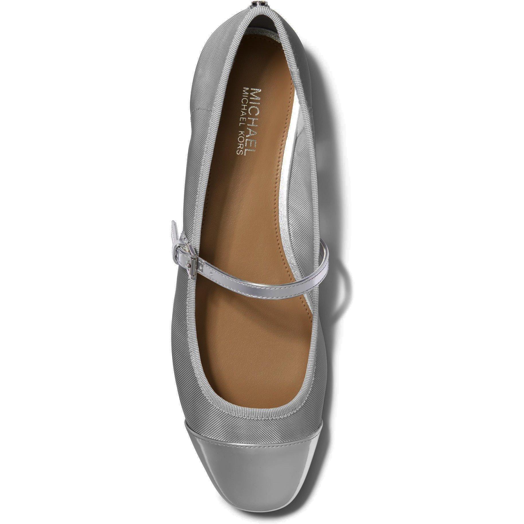 SILVER 040 - MICHAEL Michael Kors - Women's MAE FLEX Ballet Pumps - 4