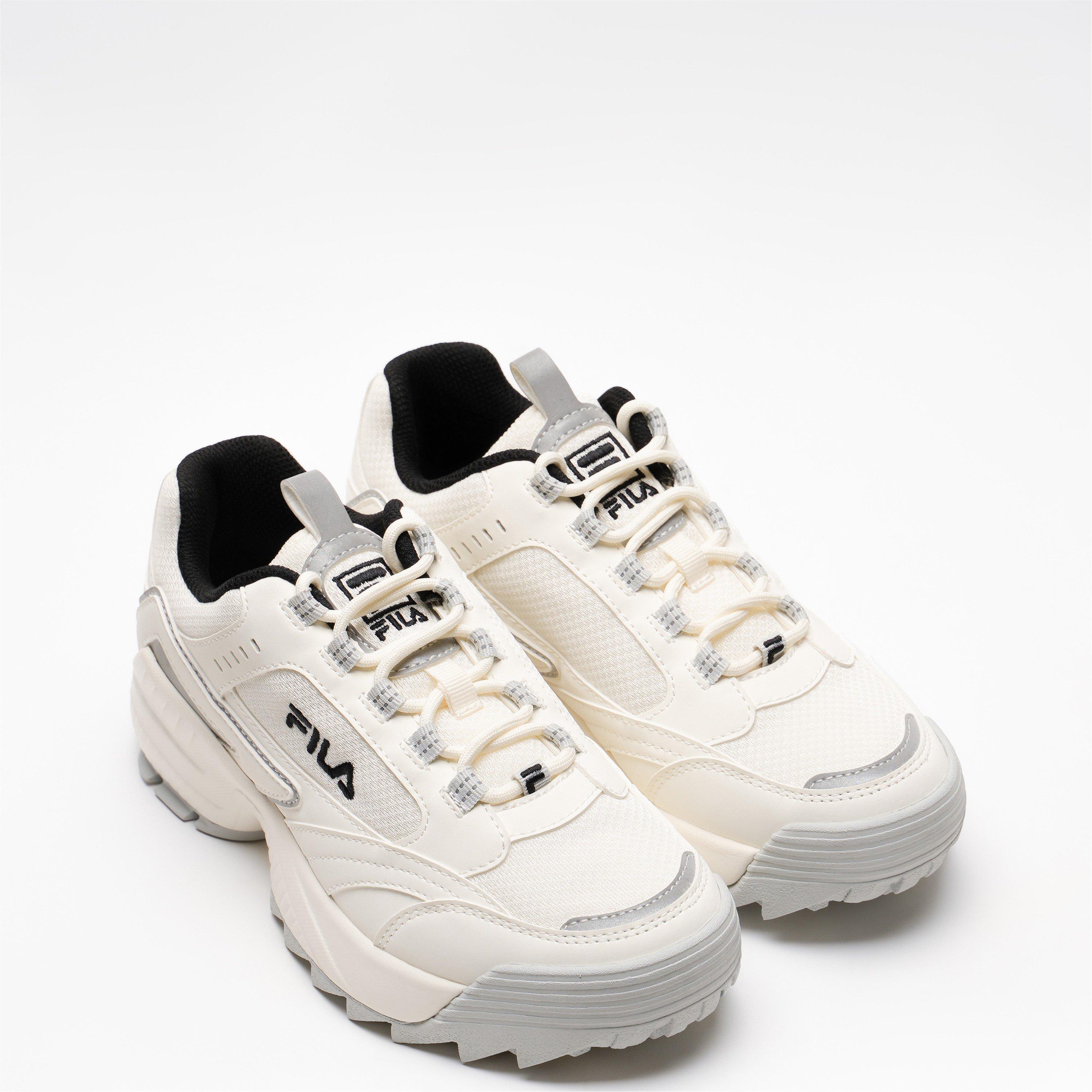WHT/L.GRAY/BGE - Fila - Trident 2 Womens Trainers - 2