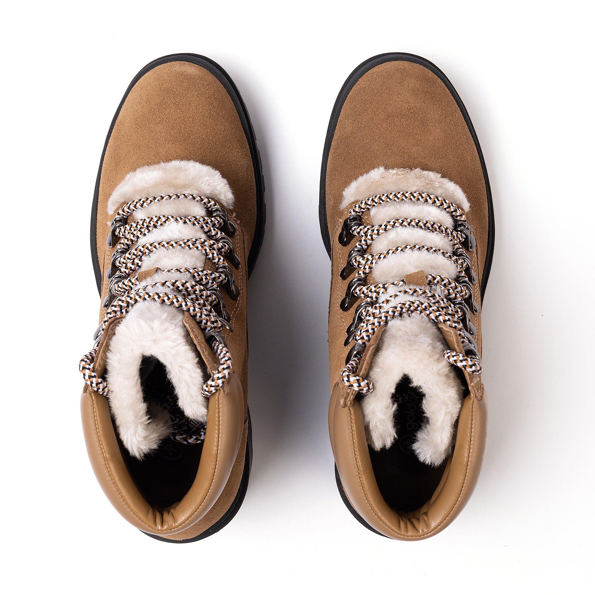 Cognac - Golddigga - Suede Heel Women boots - 4