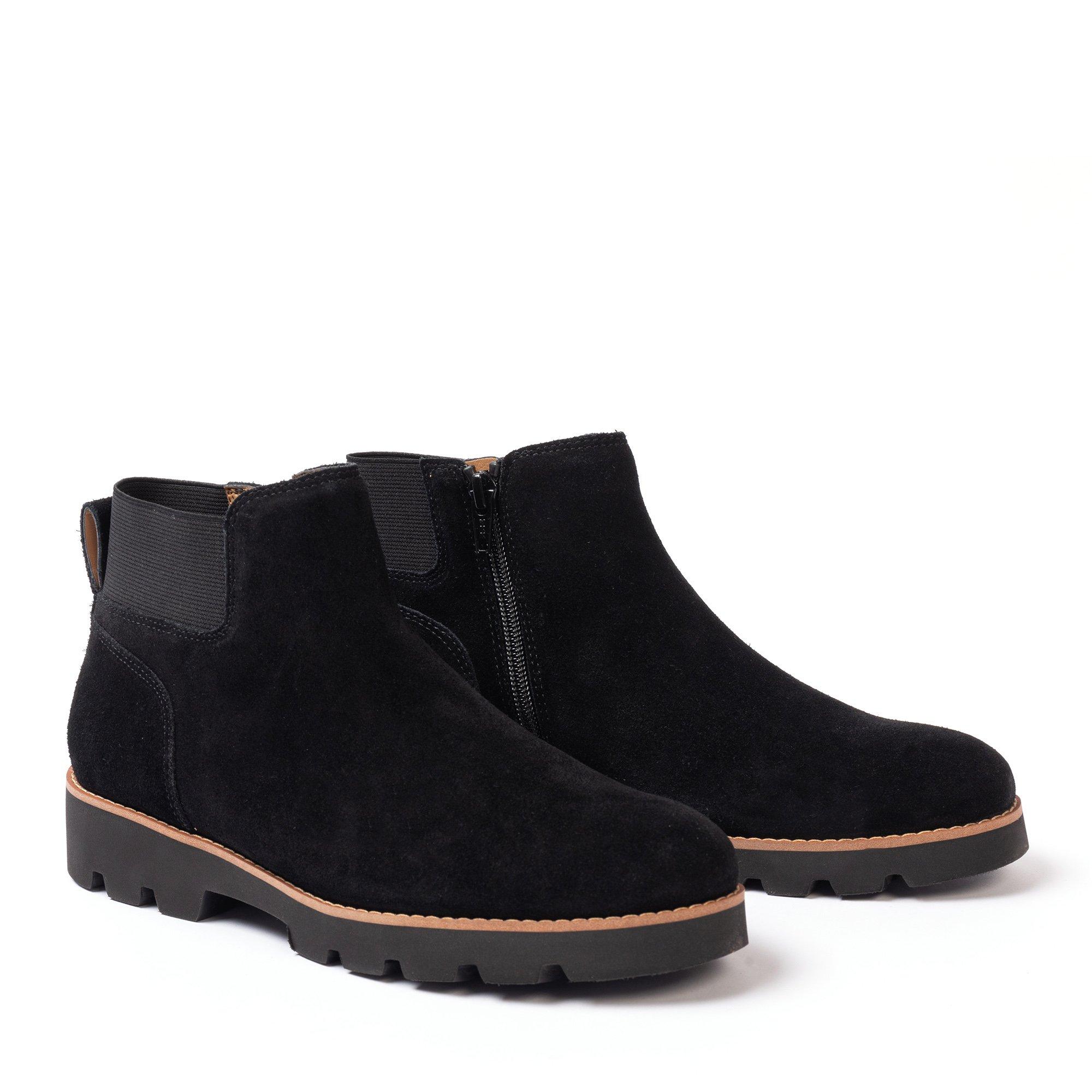 Noir - Golddigga - Suede Flat Women Boot - 2