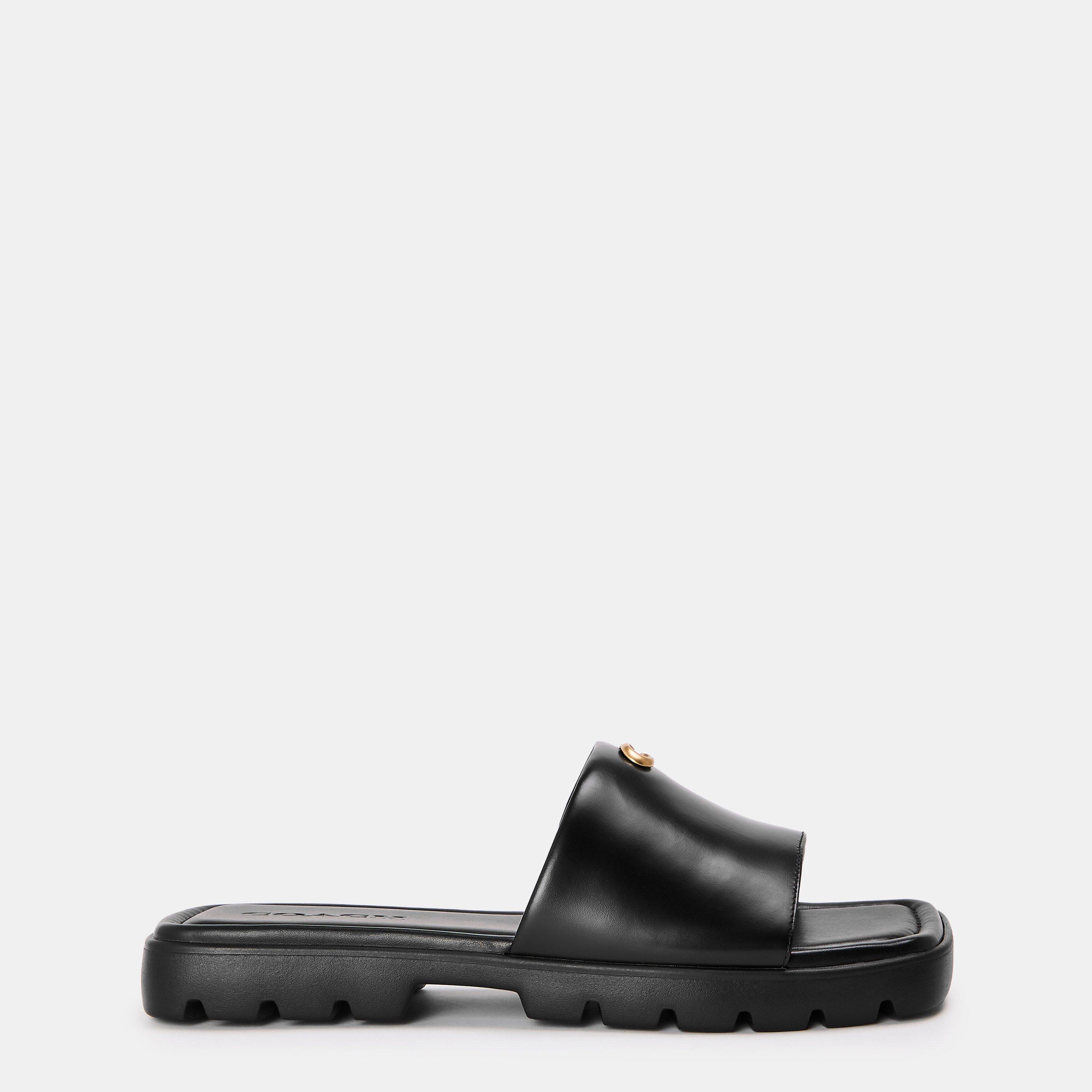 Black - Coach - Florence Sandals - 1