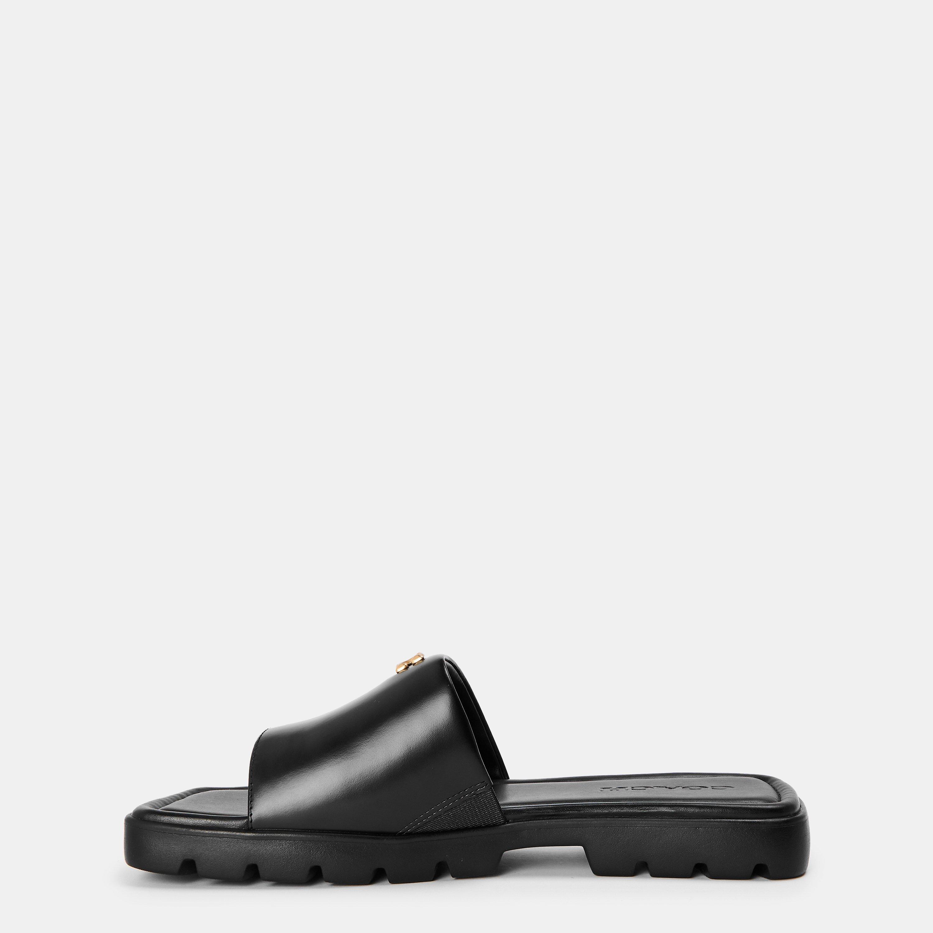 Black - Coach - Florence Sandals - 2