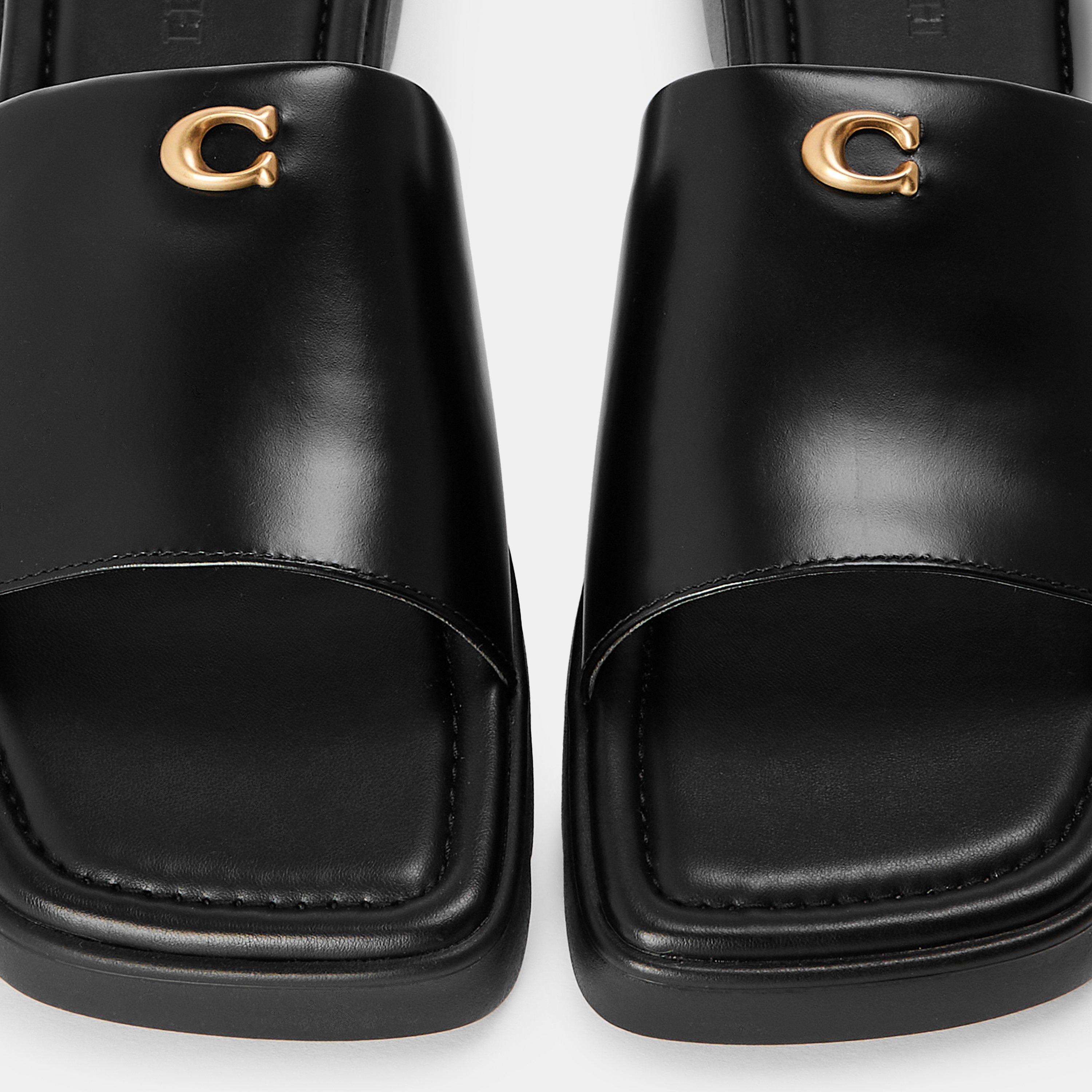 Black - Coach - Florence Sandals - 4