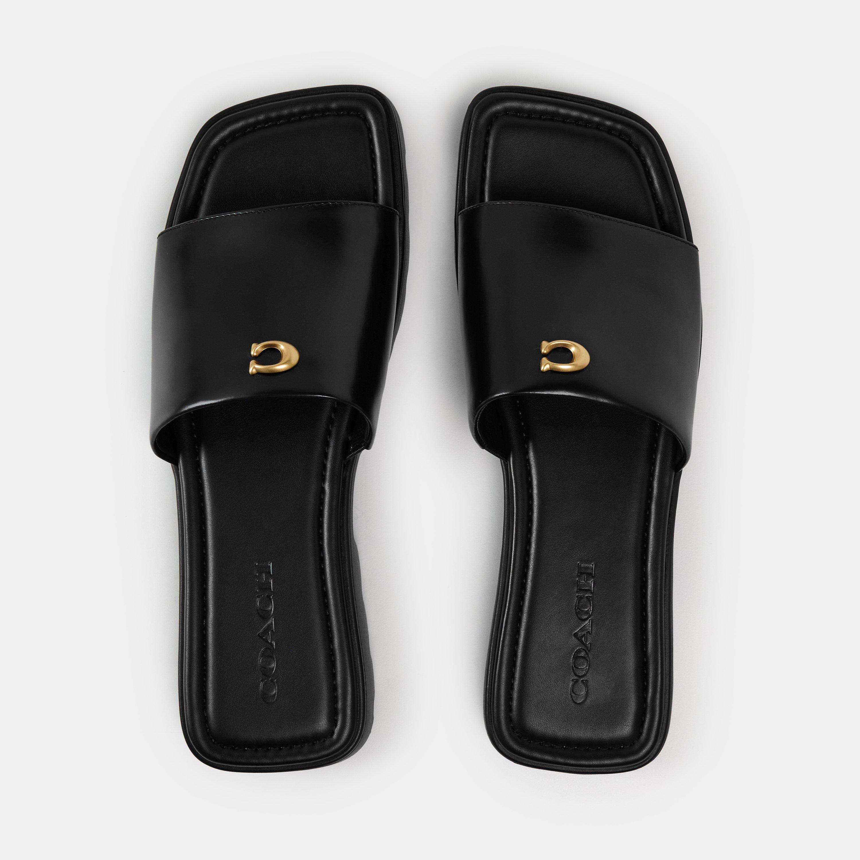 Black - Coach - Florence Sandals - 5