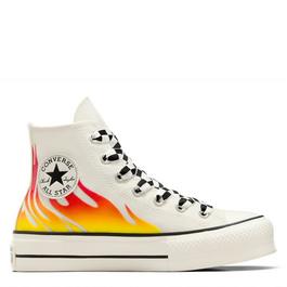 Converse Chuck Taylor All Star Lift Flames Platform Hi Top Shoes