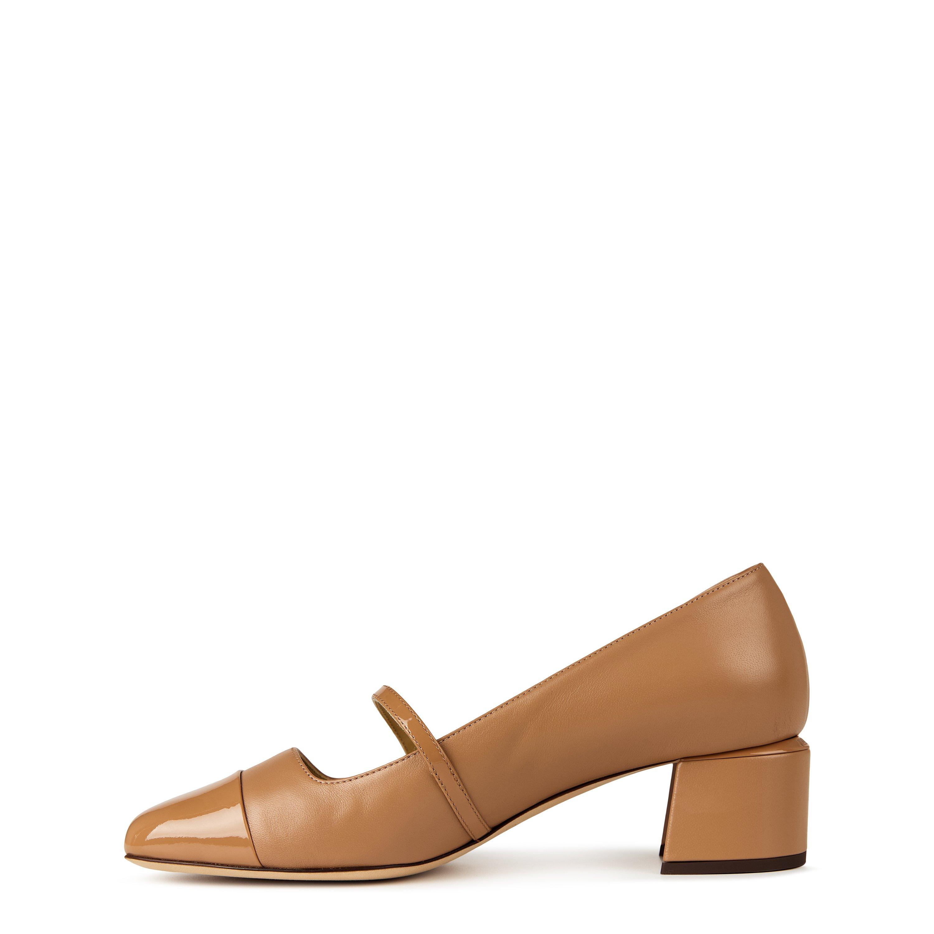 BISCUIT - Jimmy Choo - Elisa 45 Leather Pumps - 2