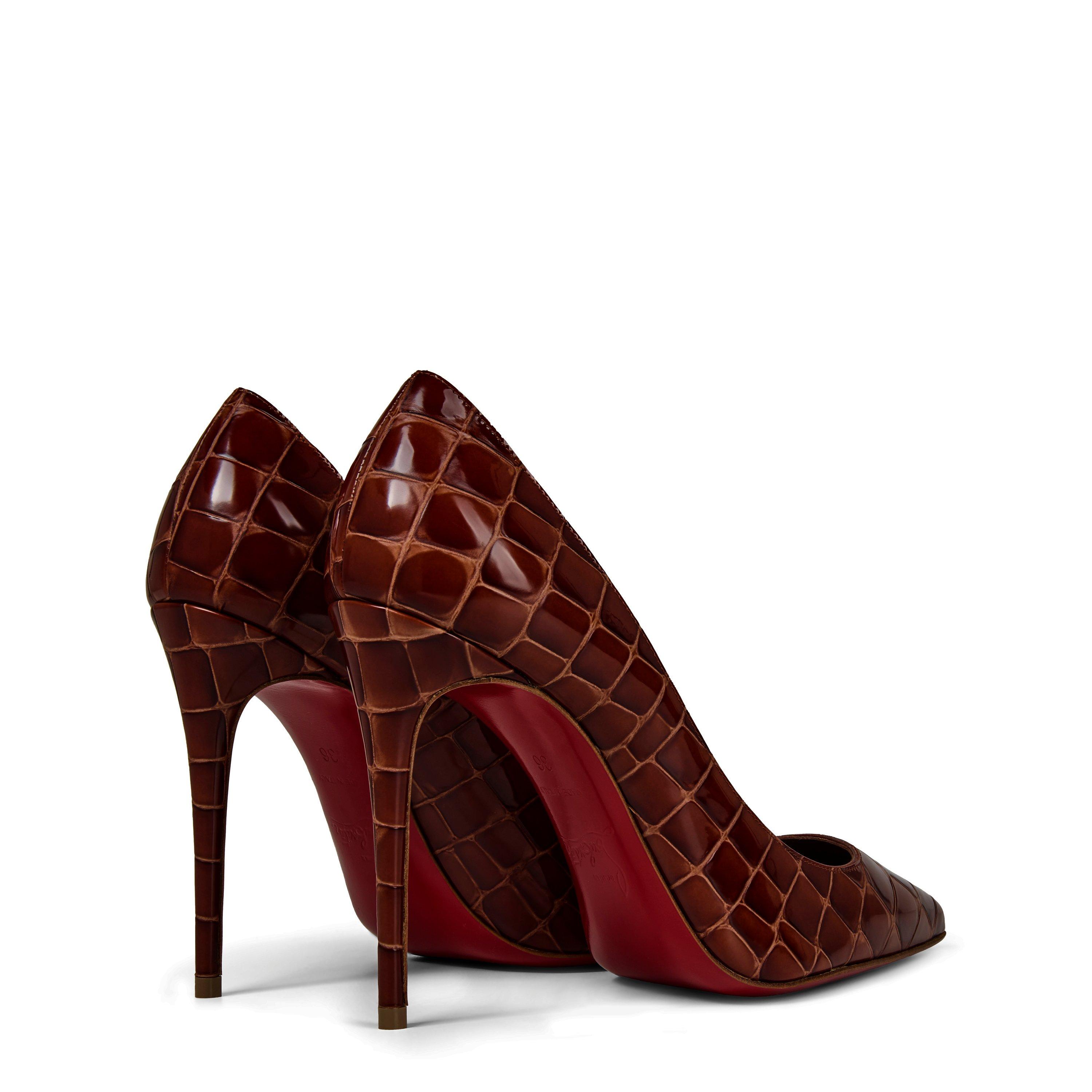 Christian Louboutin | Kate 100mm Croc Pumps | Stiletto Heels