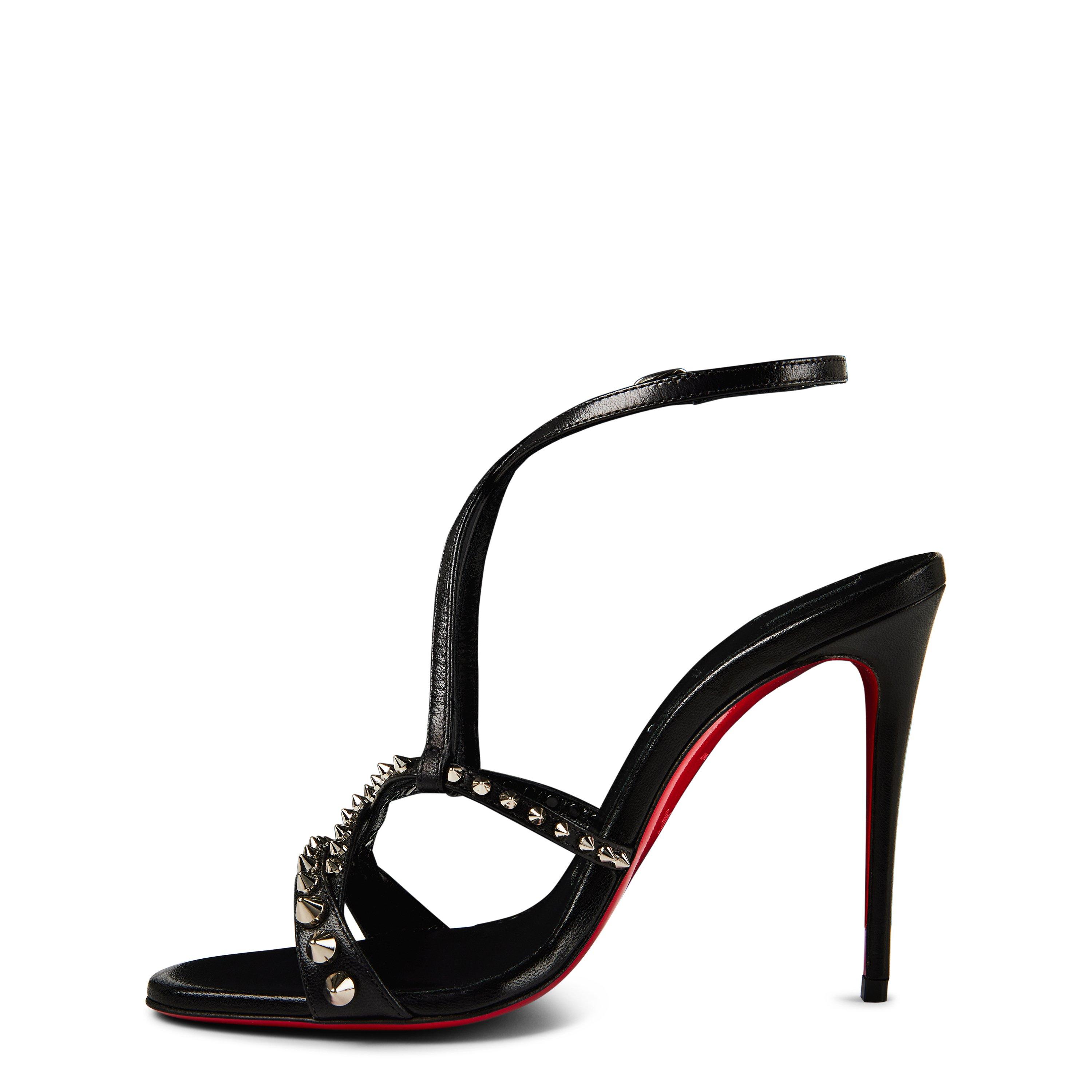 Black - Christian Louboutin - Tatooshka Spikes 100mm Strappy Sandals - 2