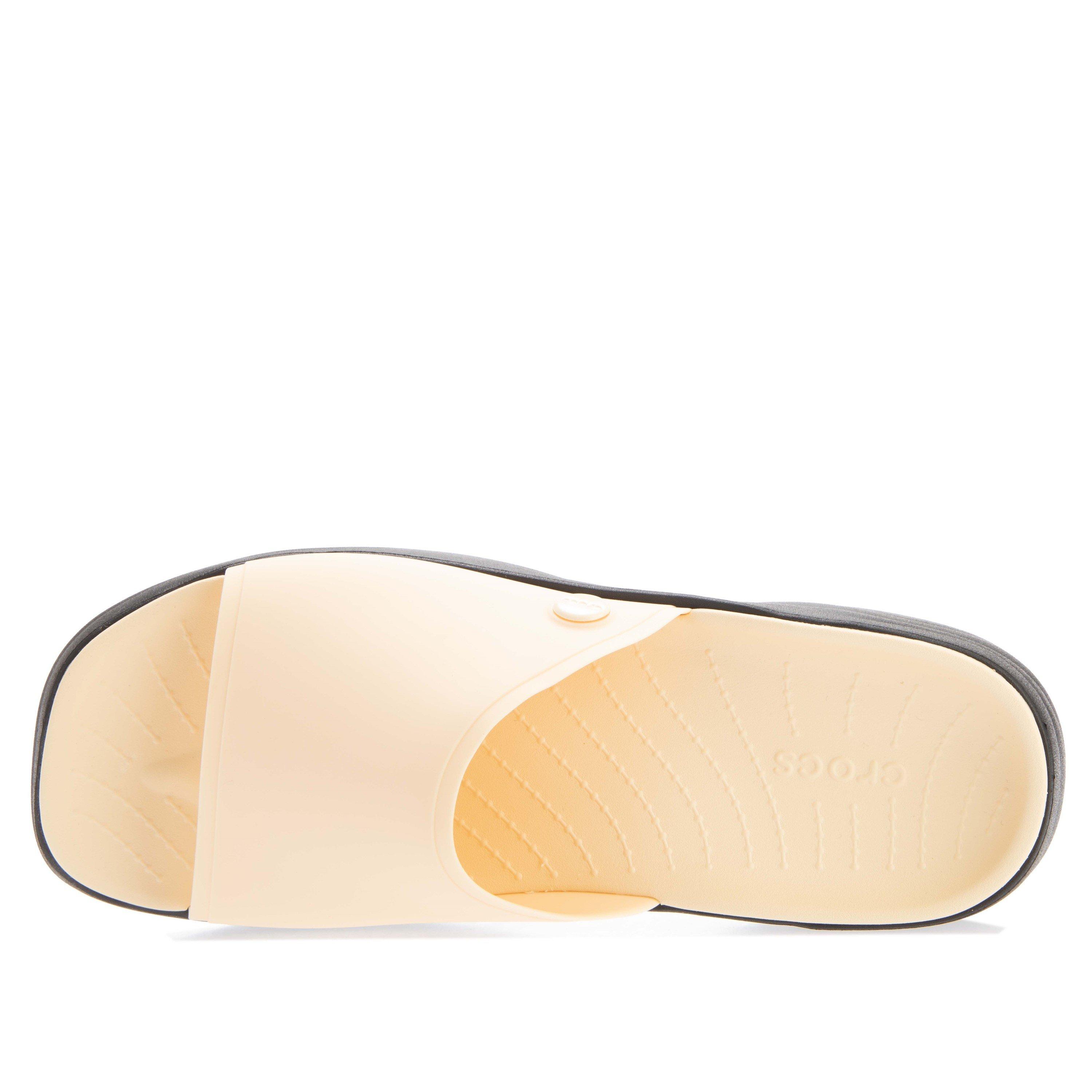 Vanille/Schwarz - Crocs - Women's Skyline Platform Wedge Heeled Sandal - 6