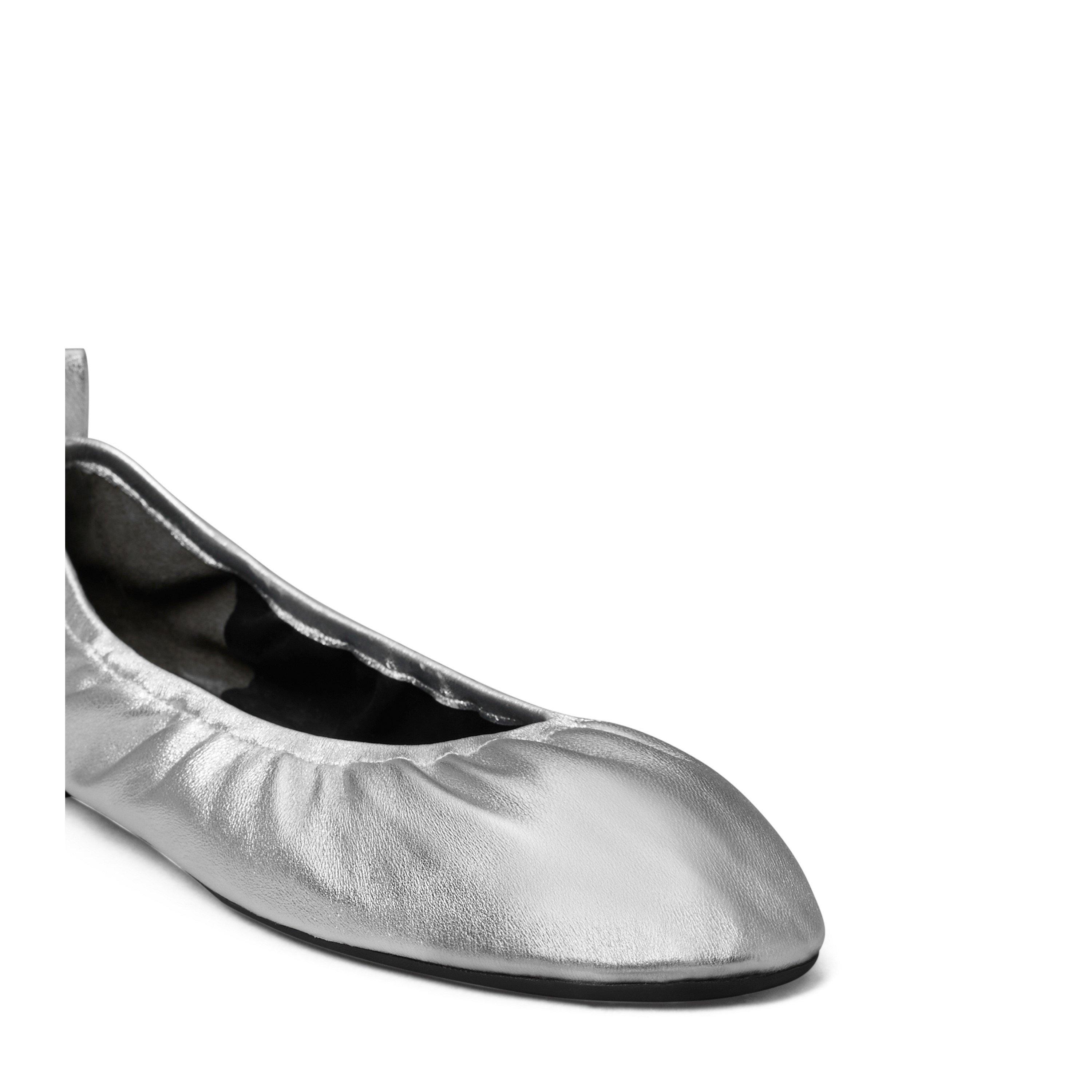 Silver - Tory Burch - Eddie Ballet Pumps - 4