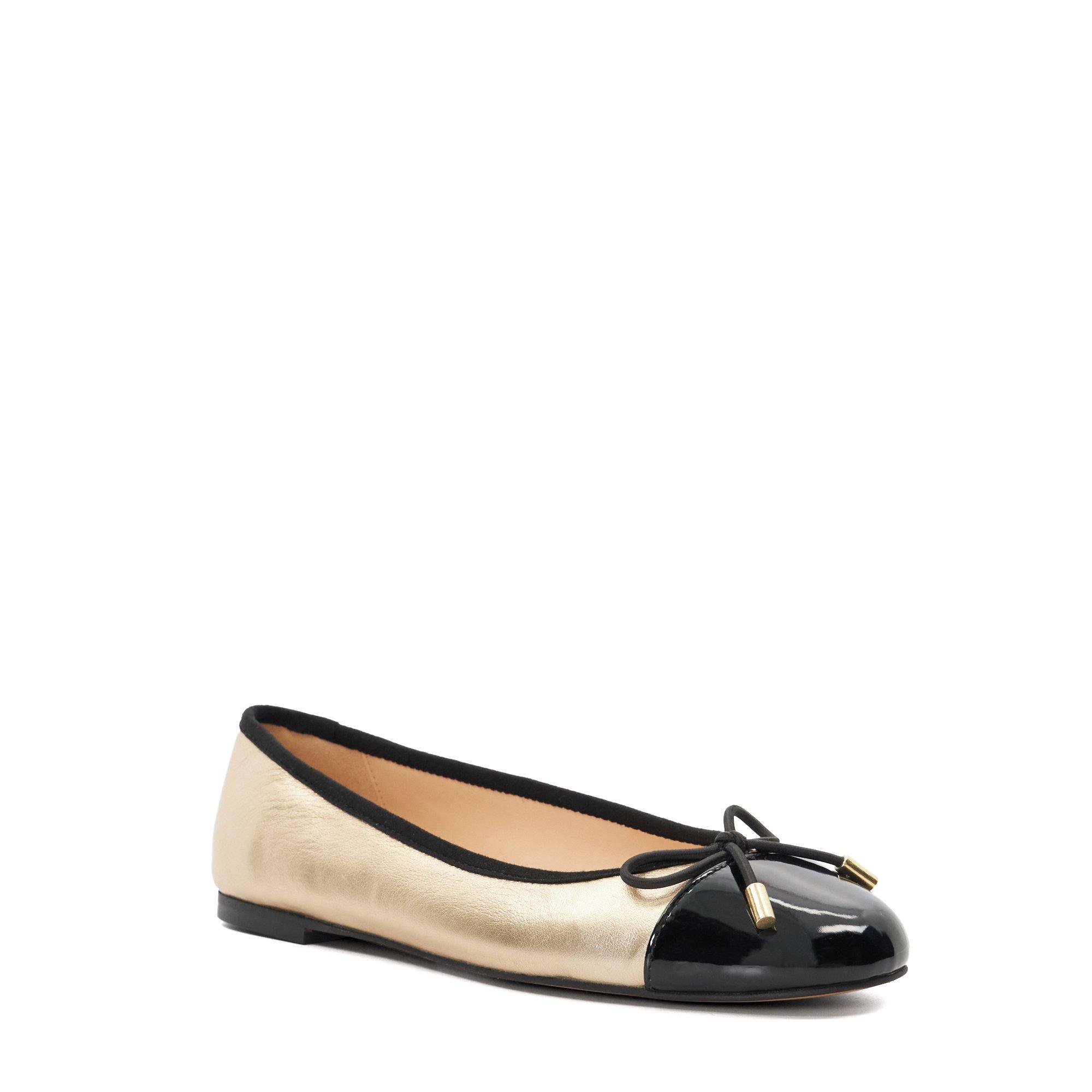 Gold - Dune London - Highest Ballet Pumps - 1