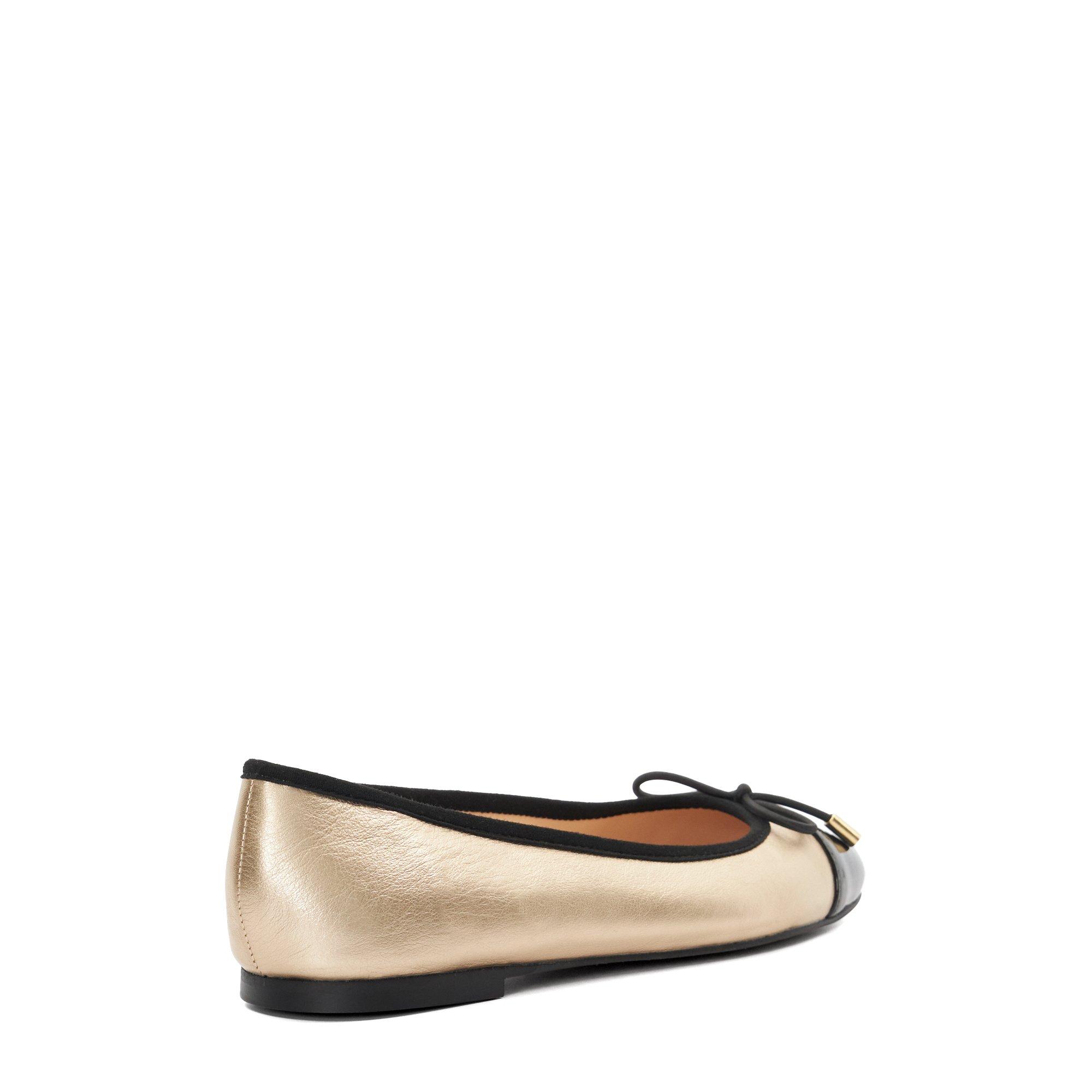 Gold - Dune London - Highest Ballet Pumps - 3
