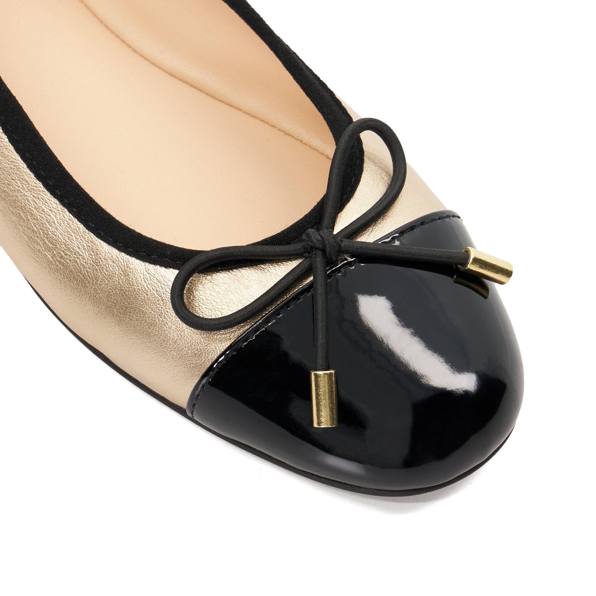 Gold - Dune London - Highest Ballet Pumps - 5