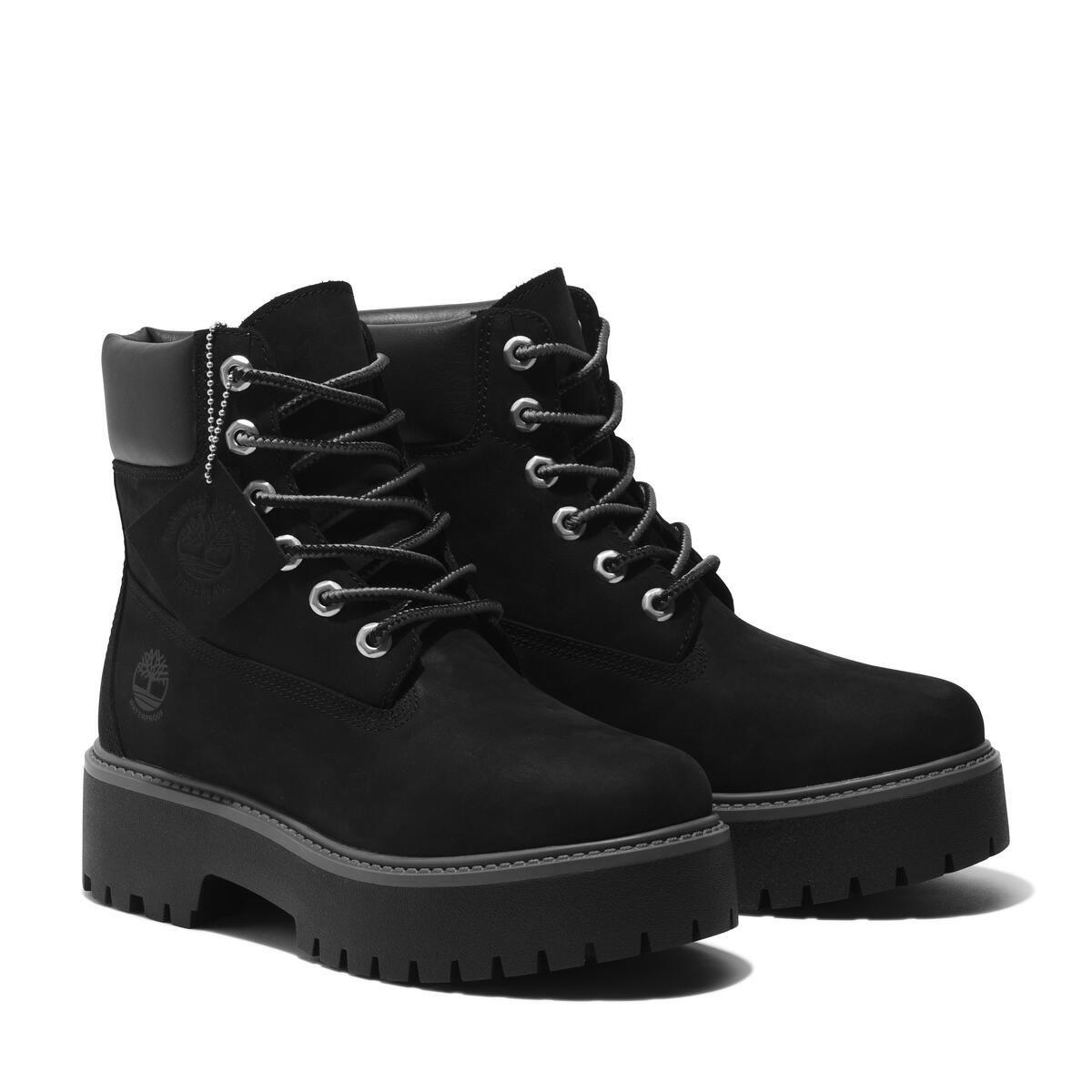 Jet Black - Timberland - Women's Platform Chukka Boots - 4