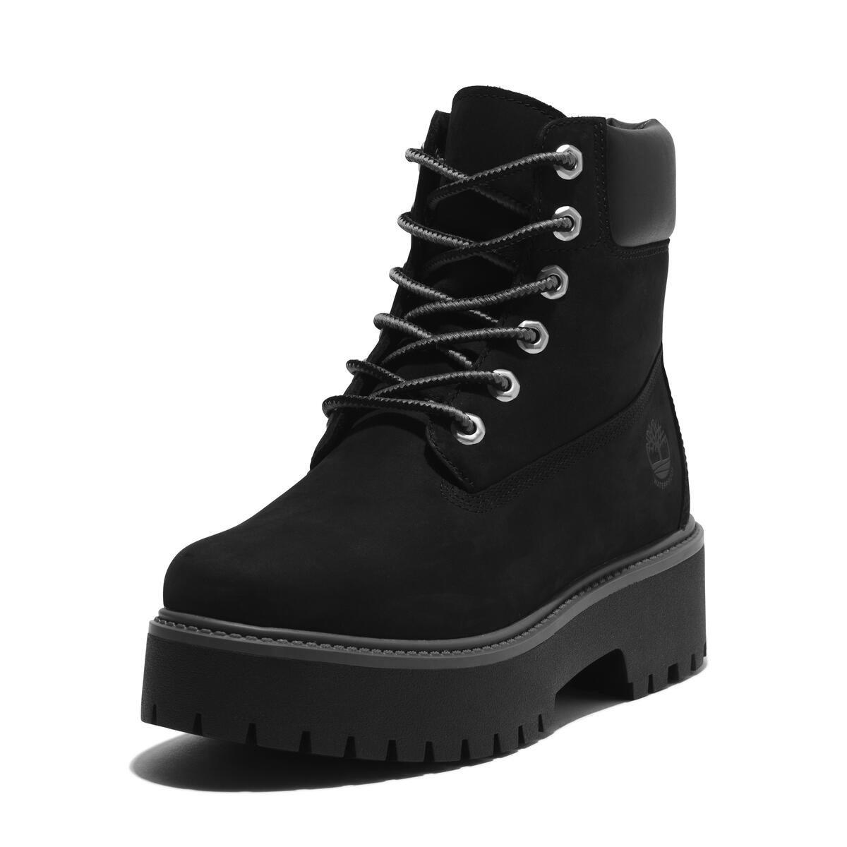 Jet Black - Timberland - Women's Platform Chukka Boots - 9