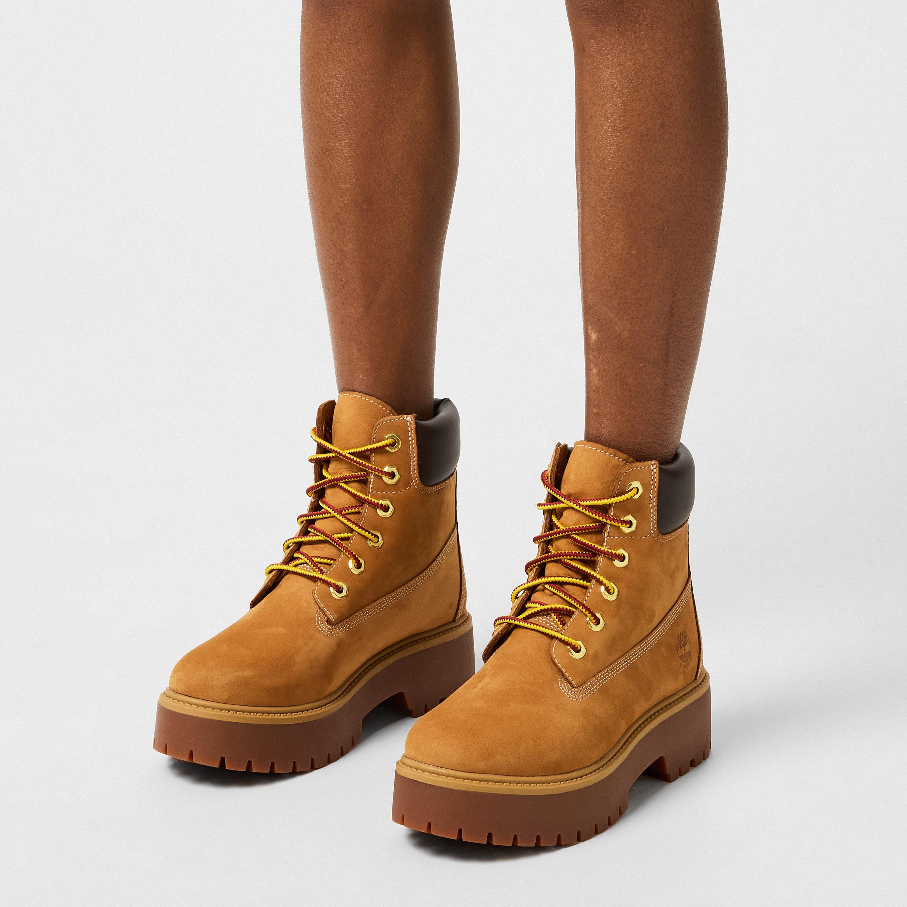 Wheat - Timberland - Womens Stone Street 6 Inch Boots - 2