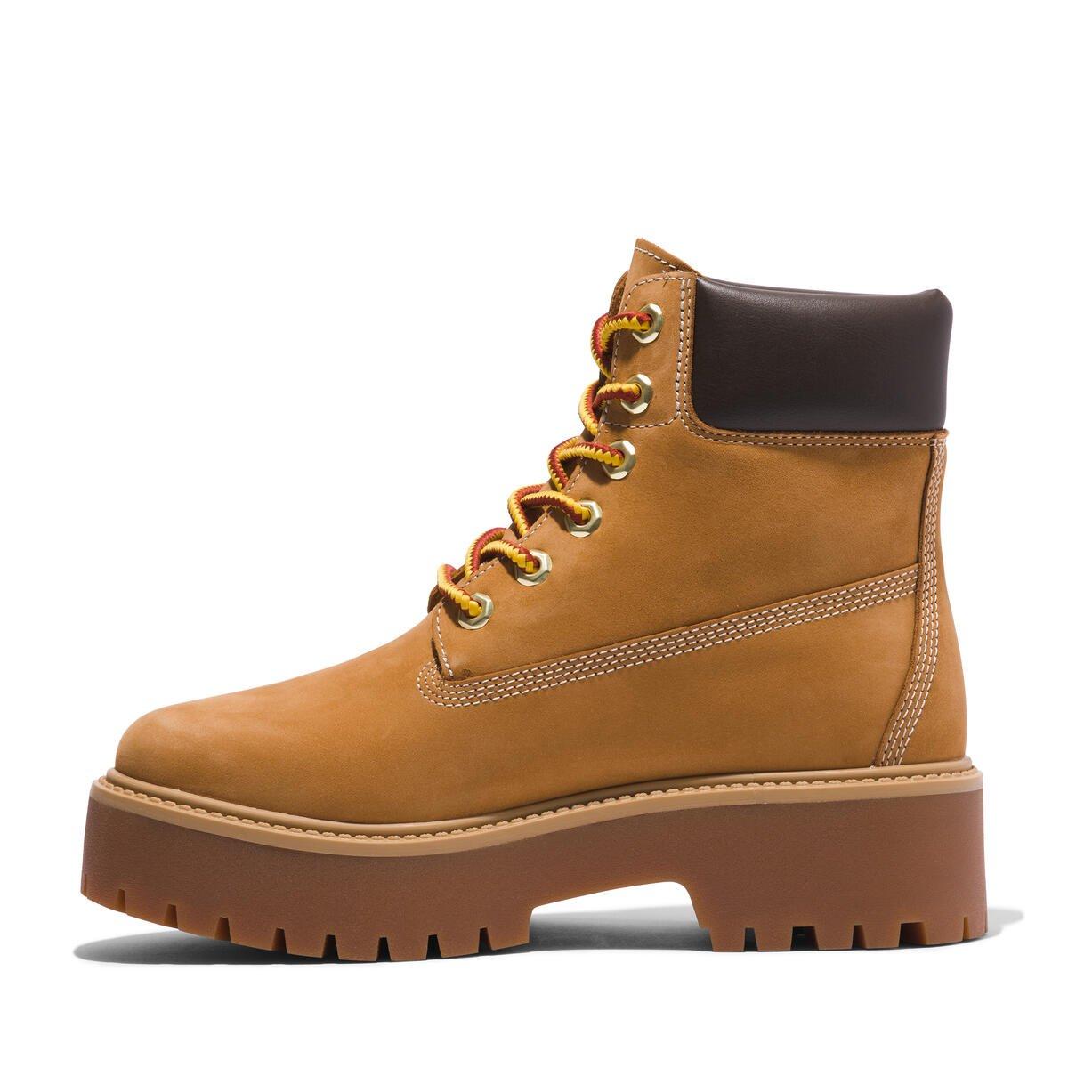 Wheat - Timberland - Womens Stone Street 6 Inch Boots - 6