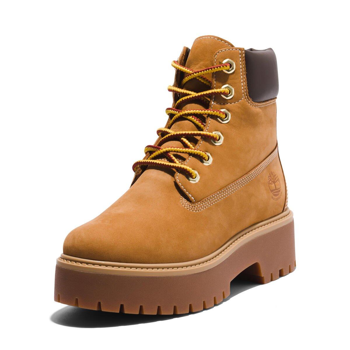 Wheat - Timberland - Womens Stone Street 6 Inch Boots - 9