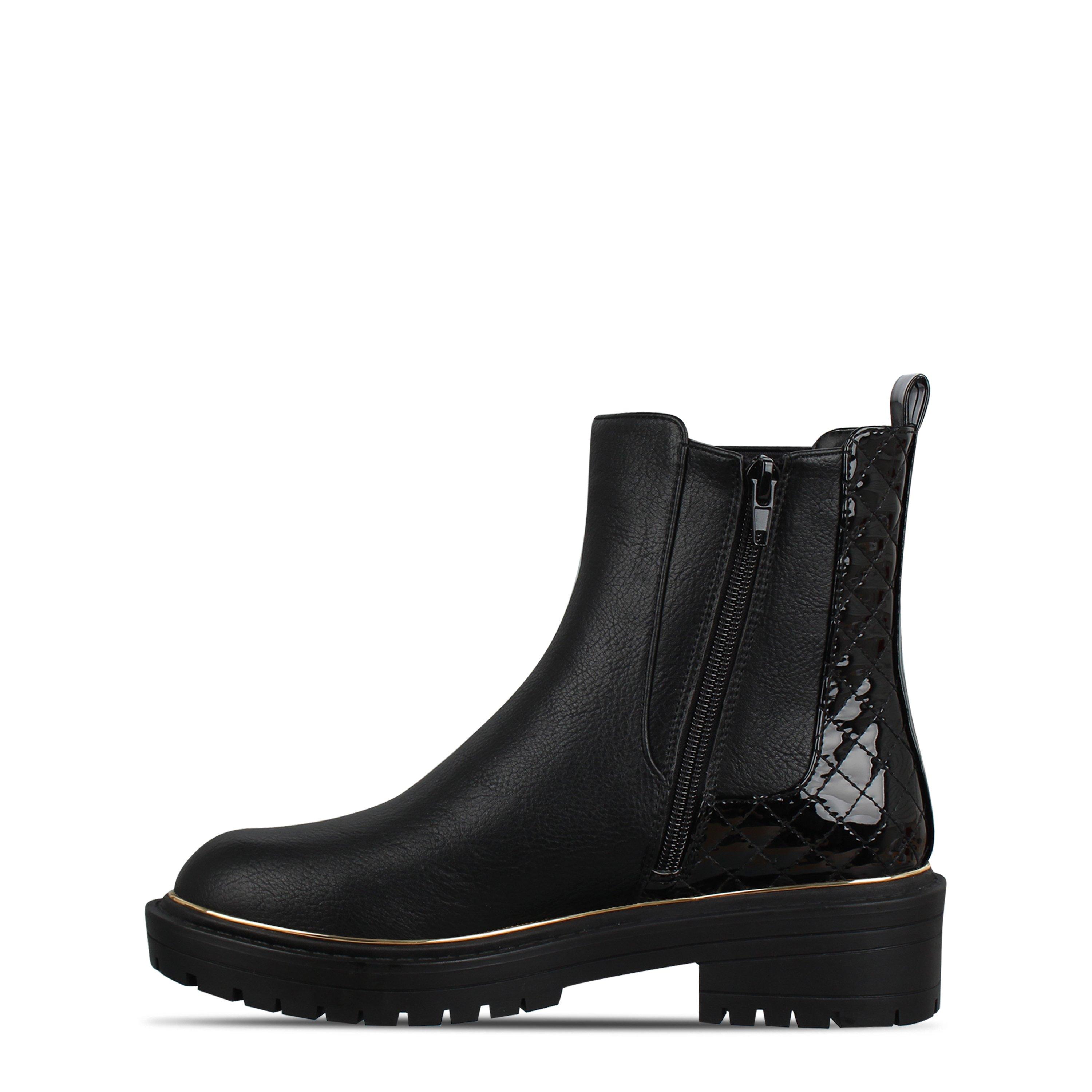 Noir - Be You - You Quilted Chelsea Boot - 2