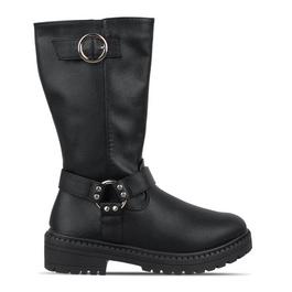 Be You Faux Leather Biker Boot