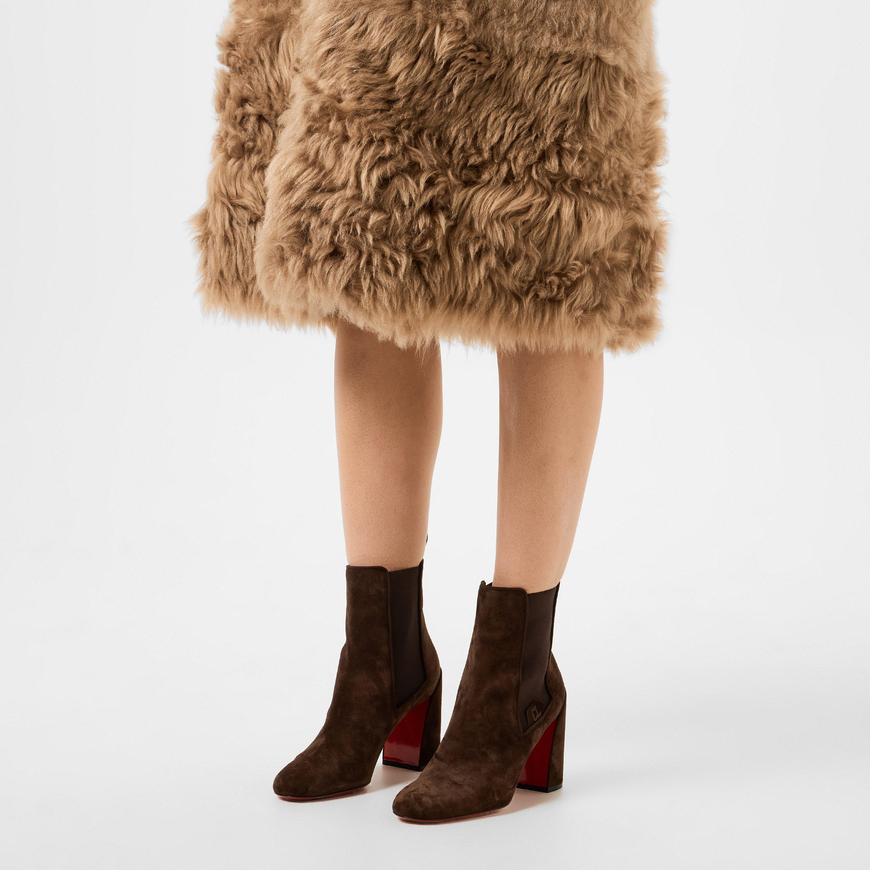 Cosme - Christian Louboutin - Turelastic Suede Ankle Boots - 3