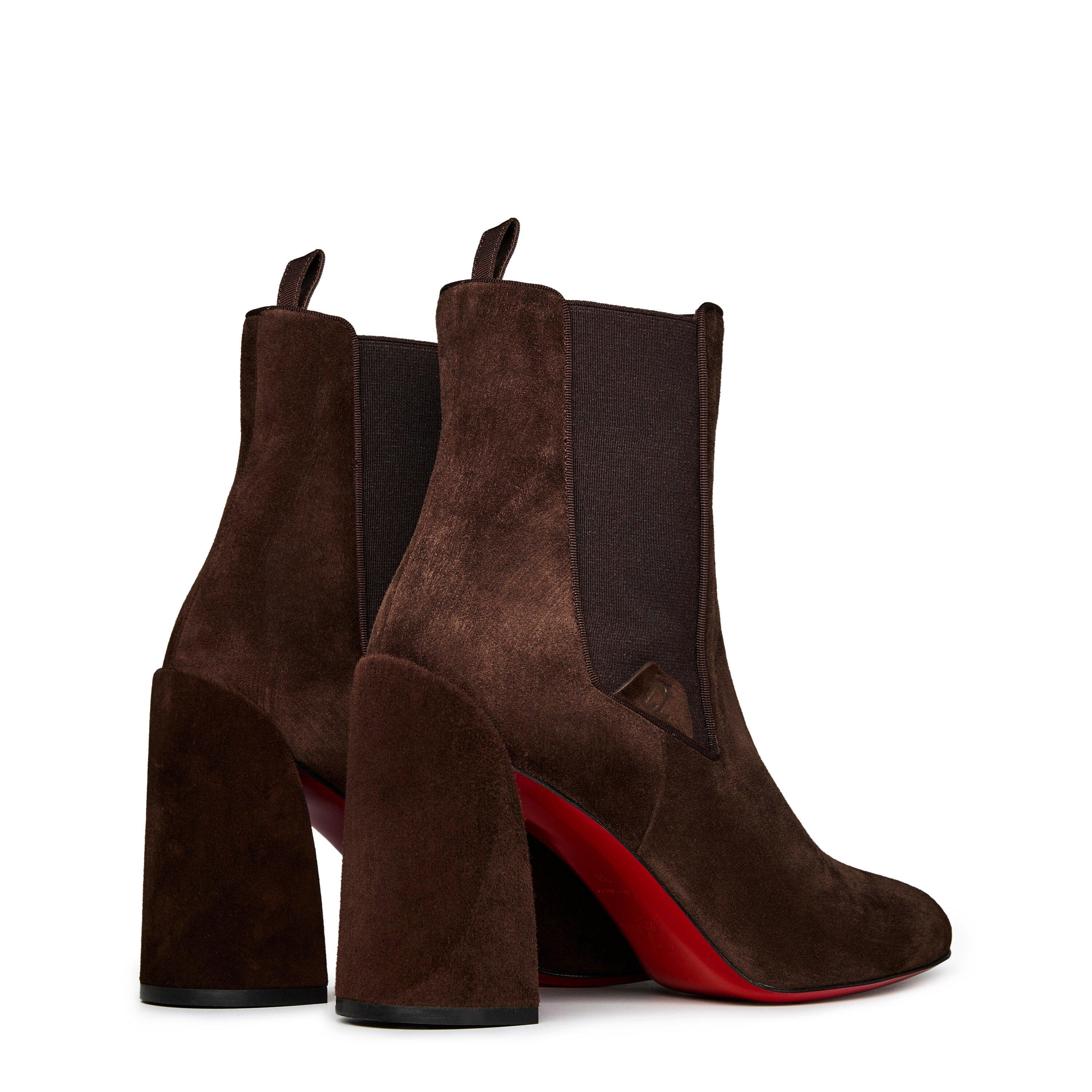 Cosme - Christian Louboutin - Turelastic Suede Ankle Boots - 5