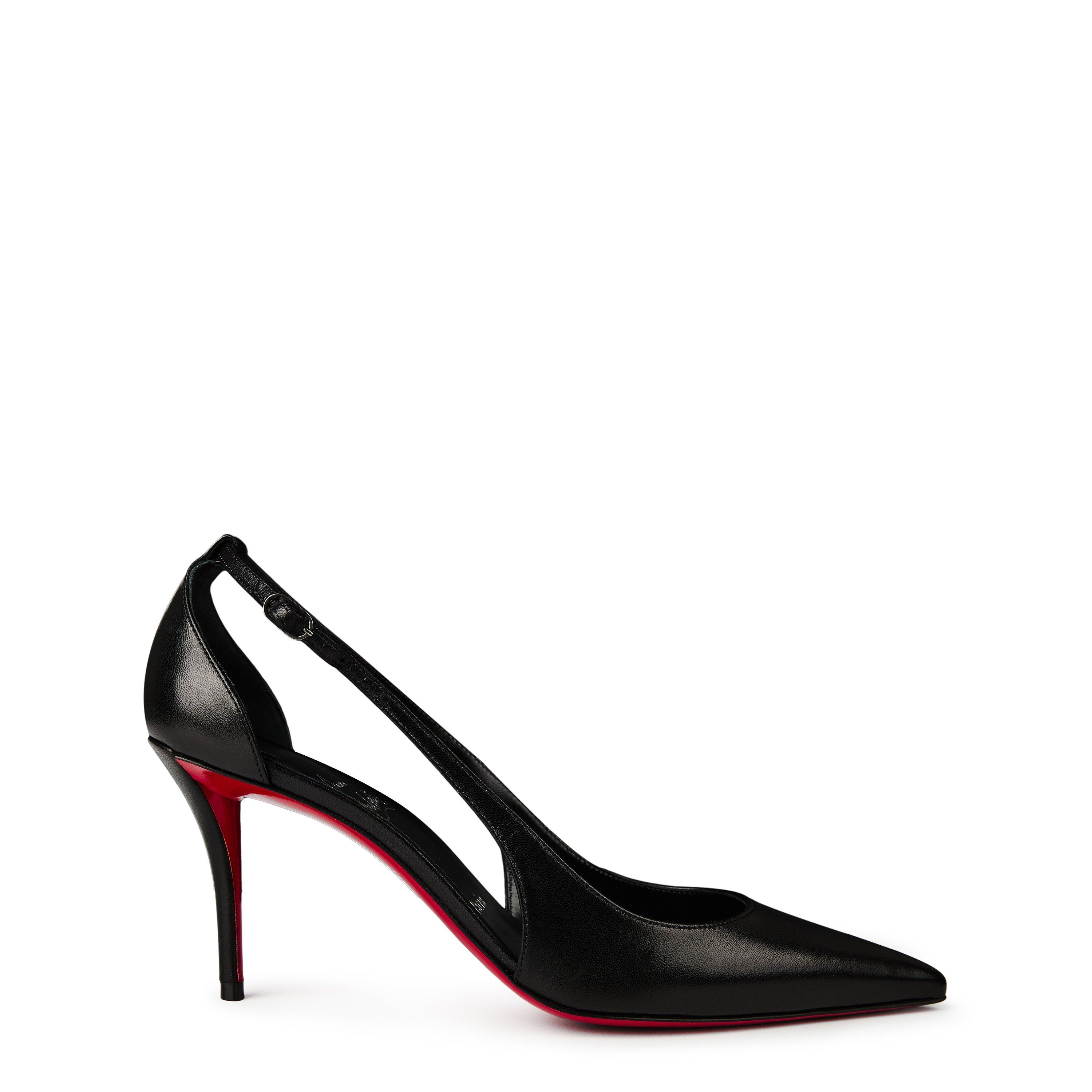 Black - Christian Louboutin - Apostrophatoric 80mm Cutout Leather Pumps - 1