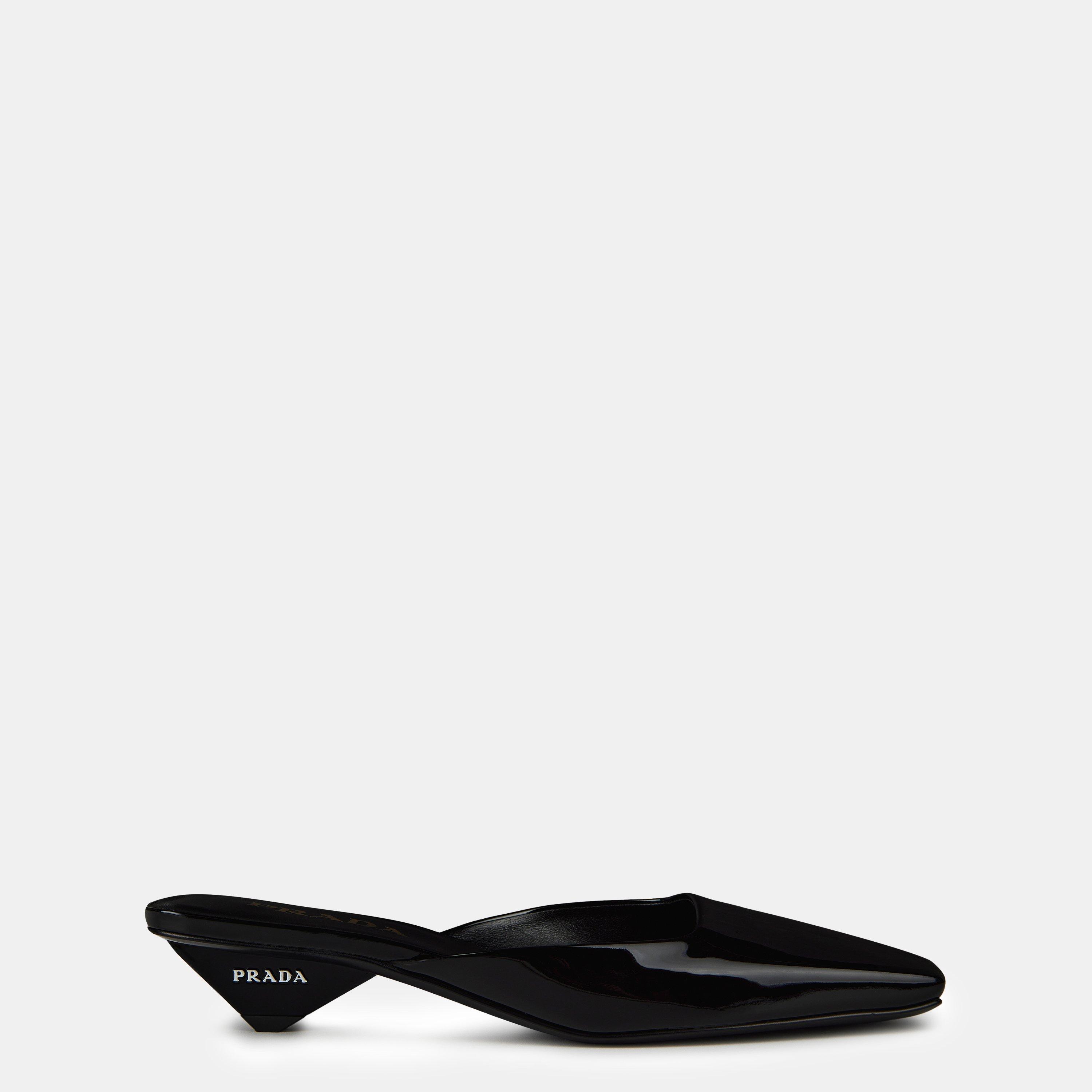 Prada Patent Leather Mule | Cruise Fashion