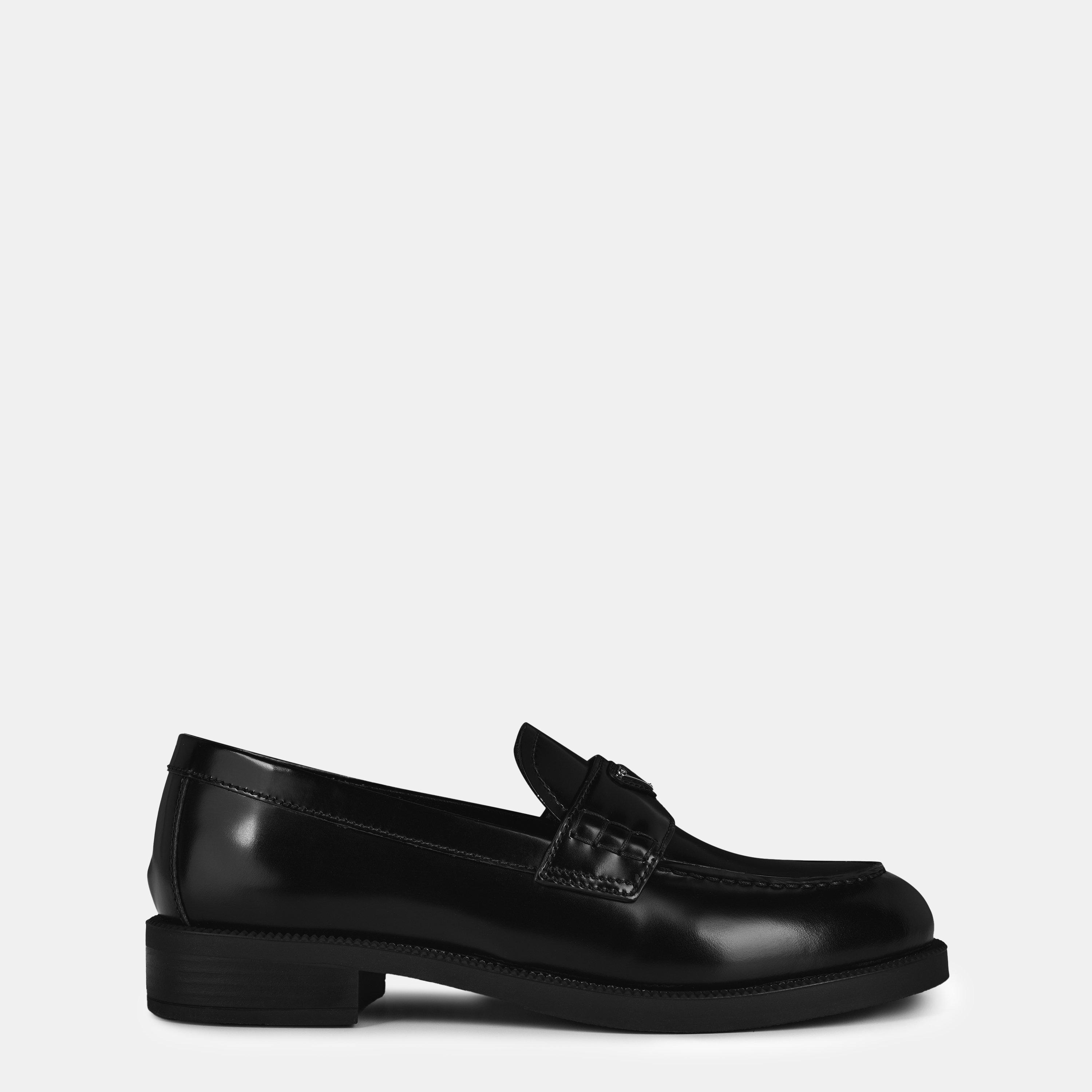 Prada Brushed Leather Loafers