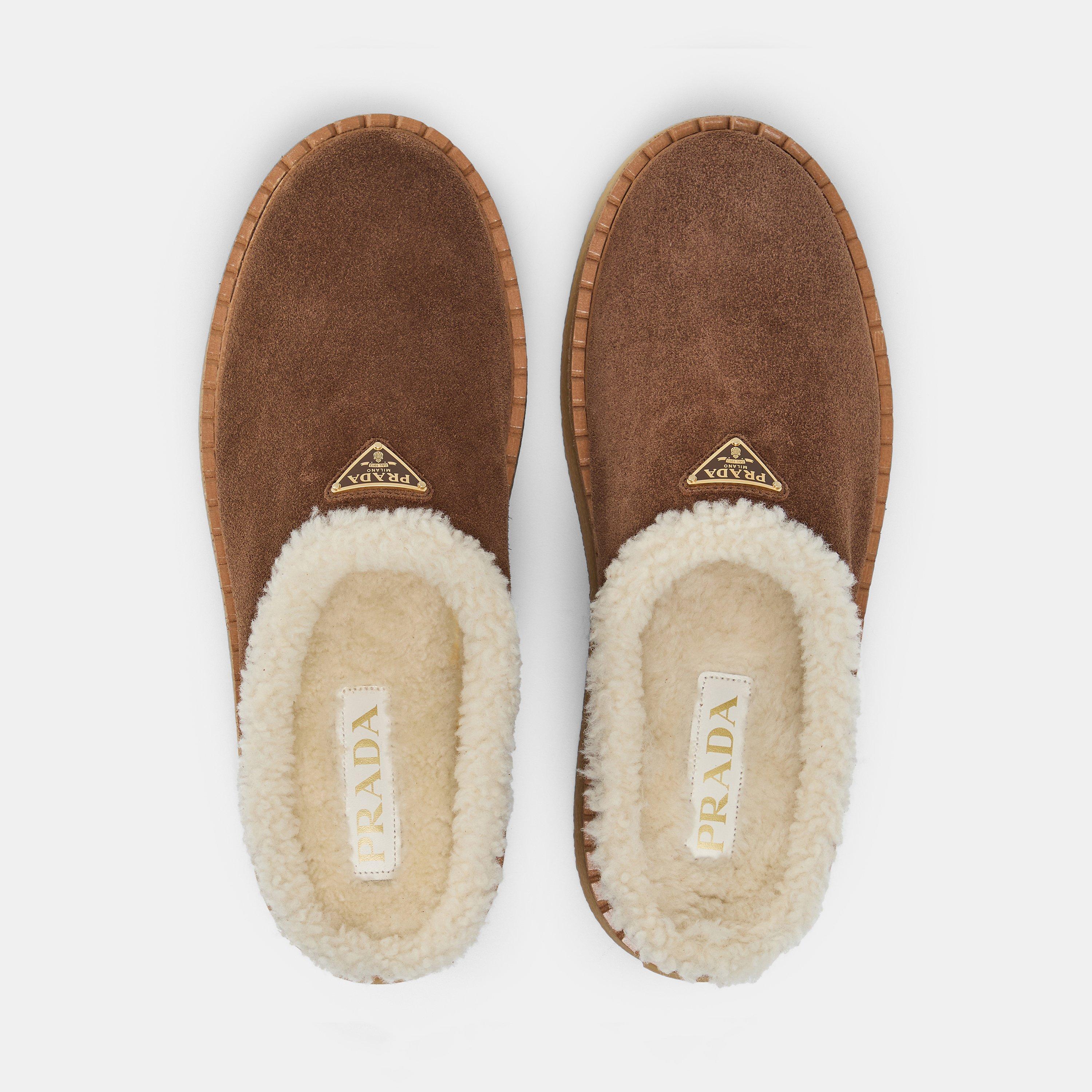 Cacao/Shrling - Prada - Suede Mules - 5