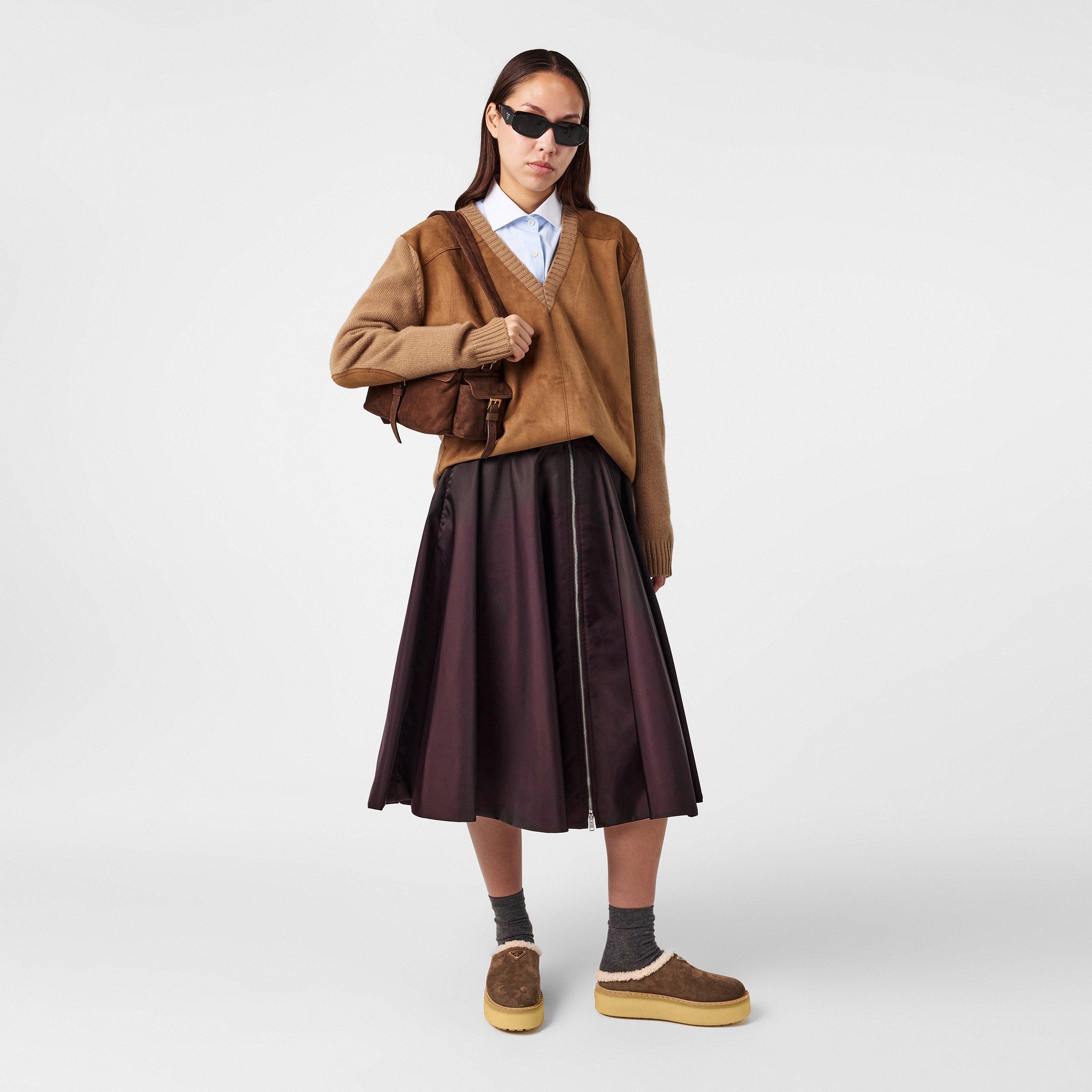 Cacao/Shrling - Prada - Suede Mules - 6