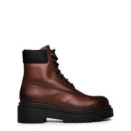 Prada Leather And Re-Nylon Boots