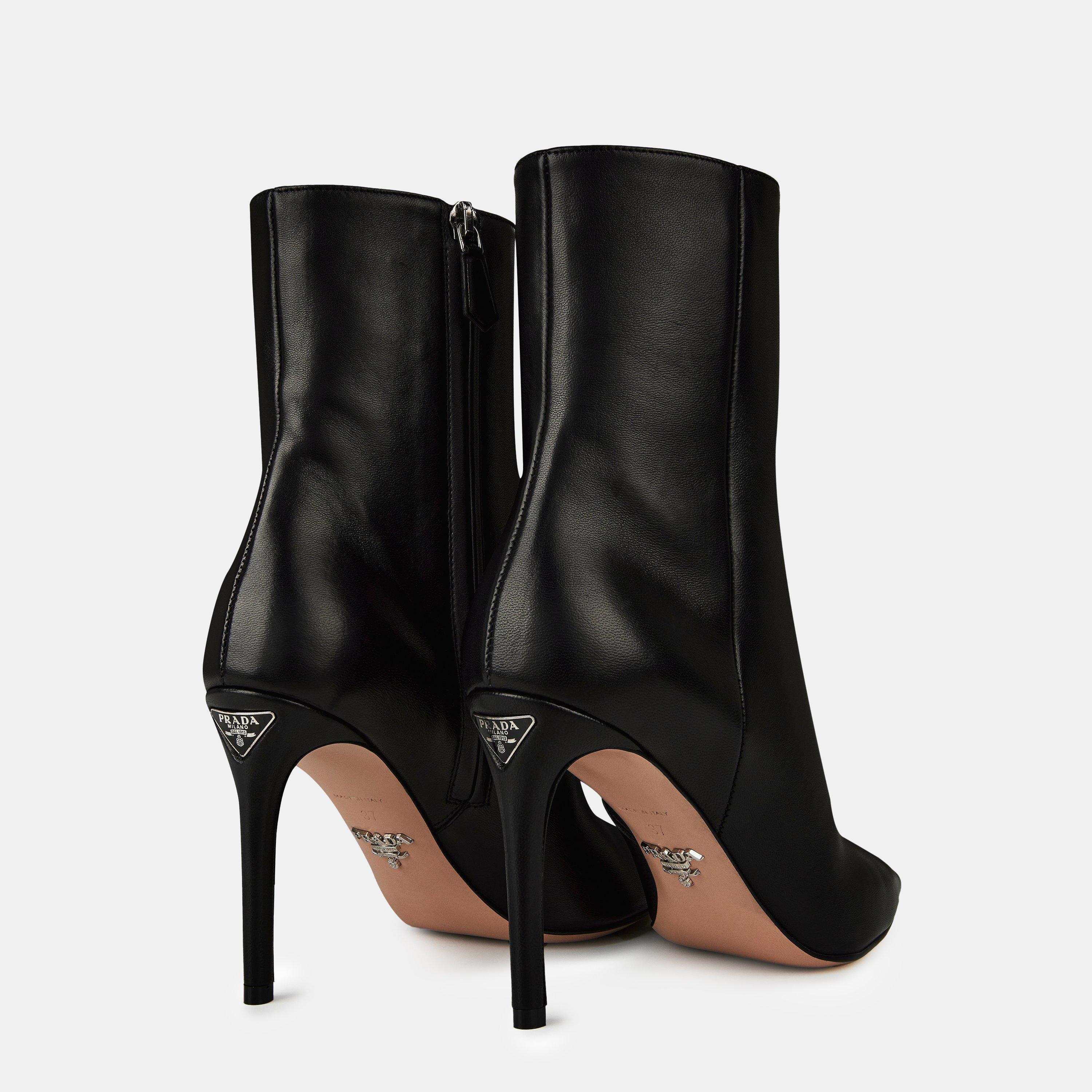 Nero - Prada - Nappa Leather Booties - 5