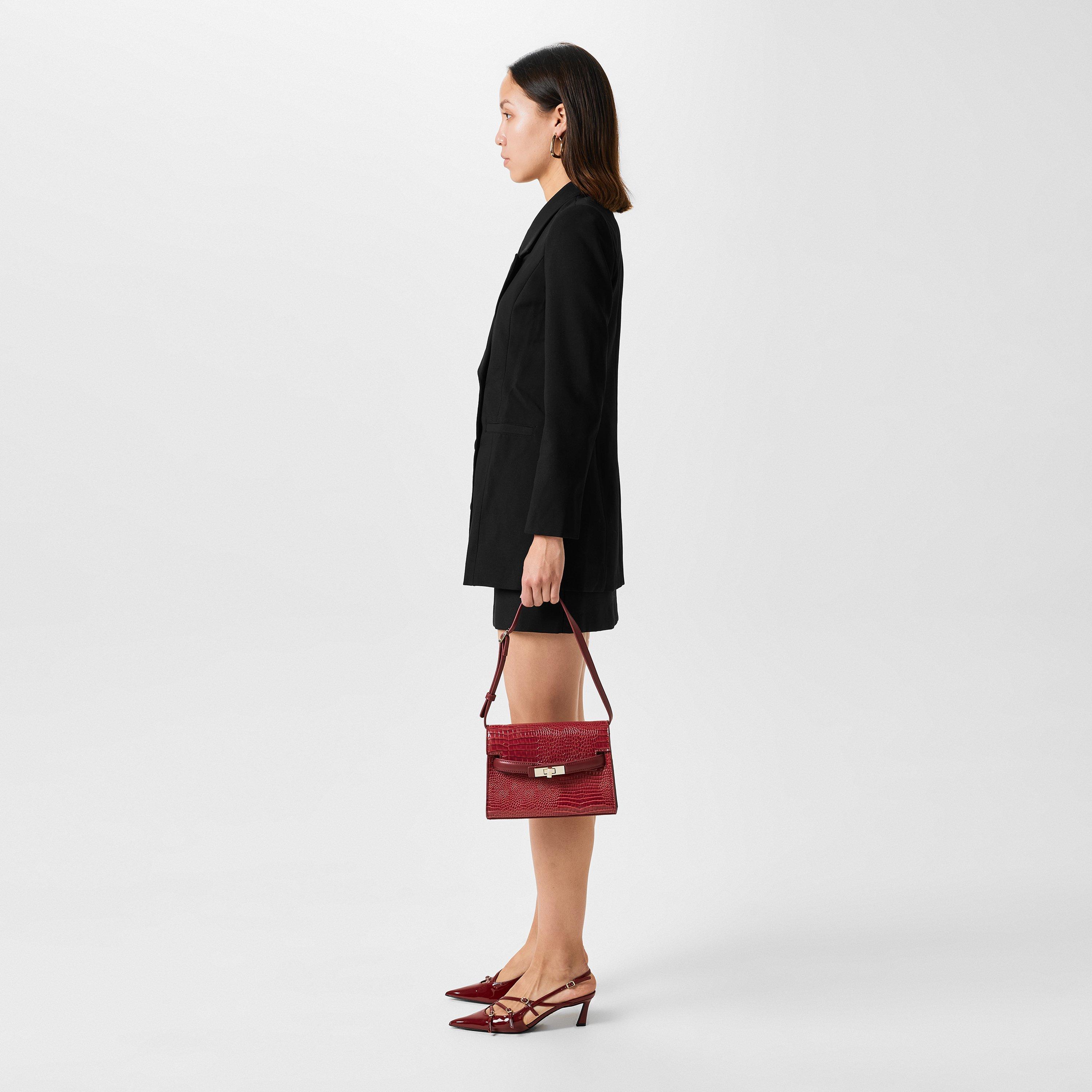 Wine Patent - Steve Madden - Women's Liana Patent Heeled Sandal - 7