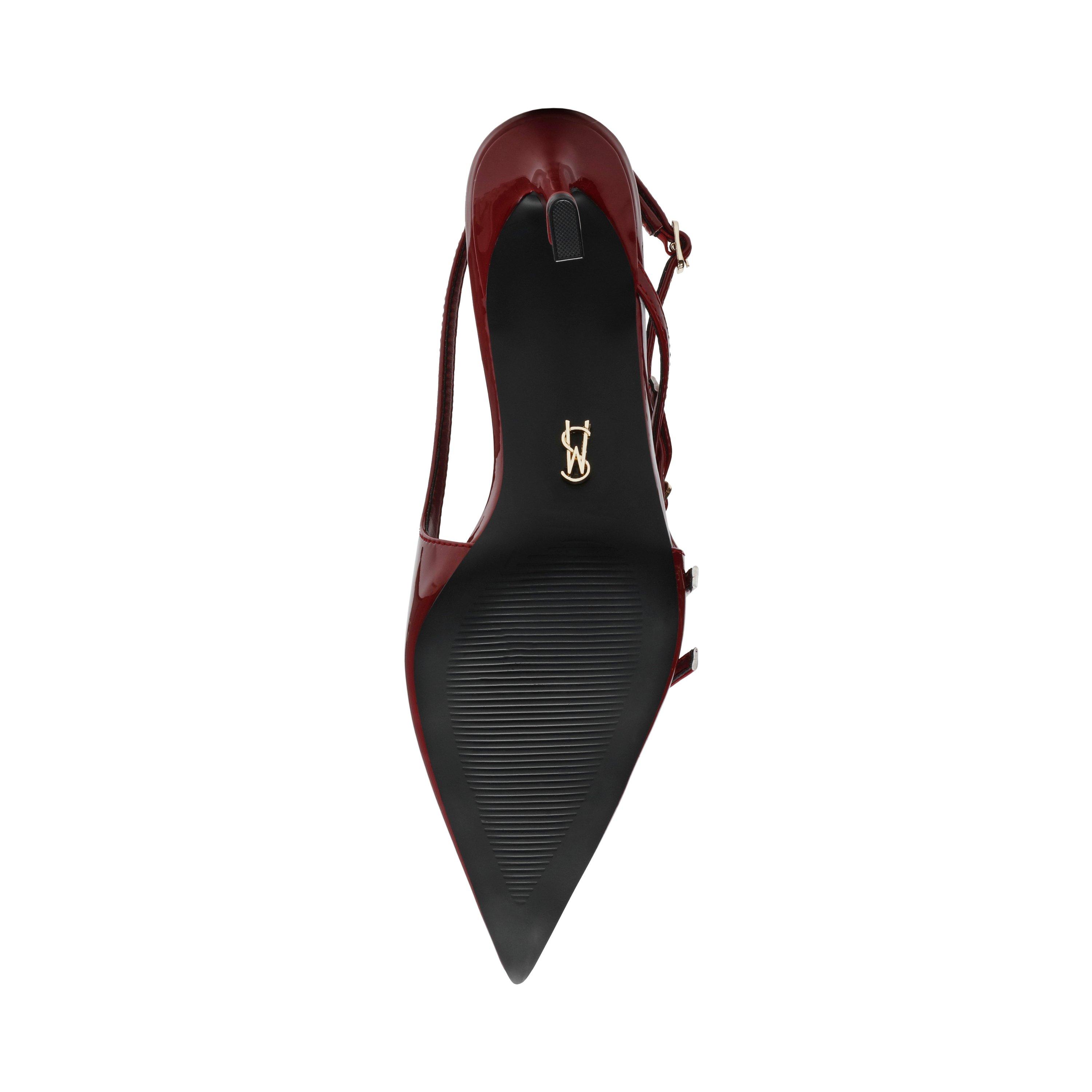 Wine Patent - Steve Madden - Women's Liana Patent Heeled Sandal - 6