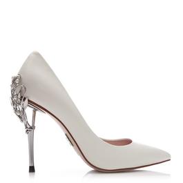 Moda in Pelle Ilari Ivory Leather Pumps