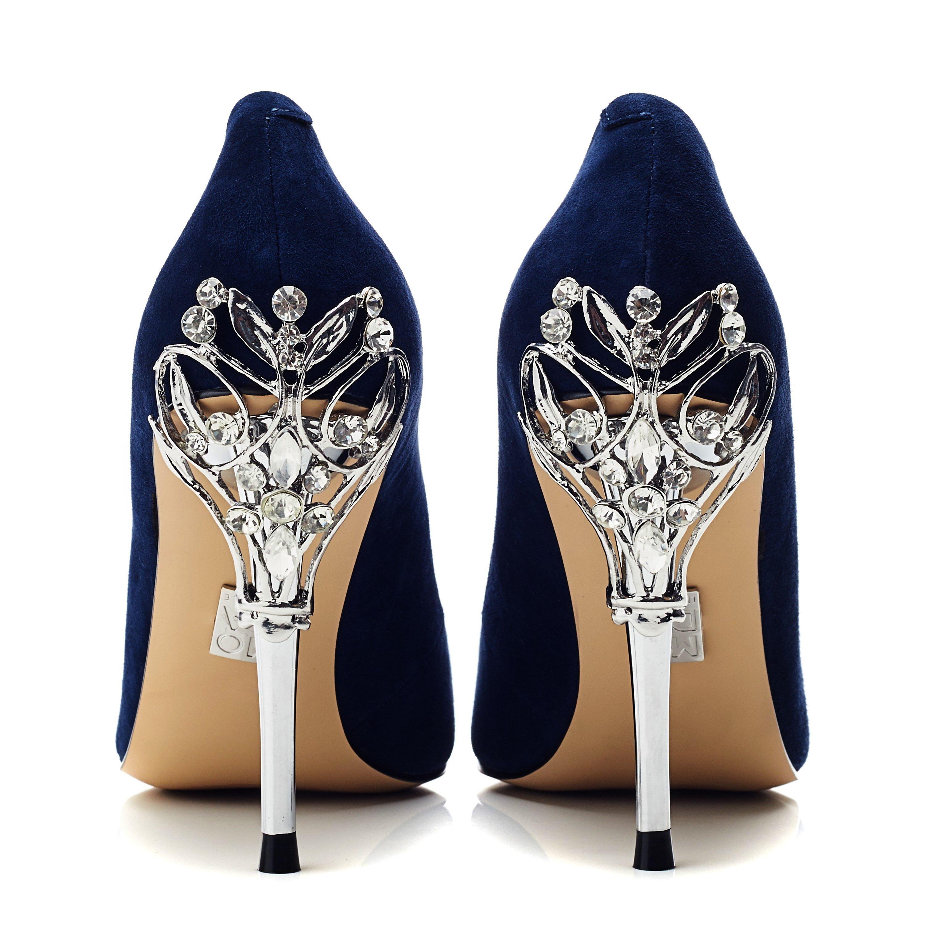 MARINEBLAUW - Moda in Pelle - Women's Ilari Ivory Leather Stiletto Court Shoes - 3