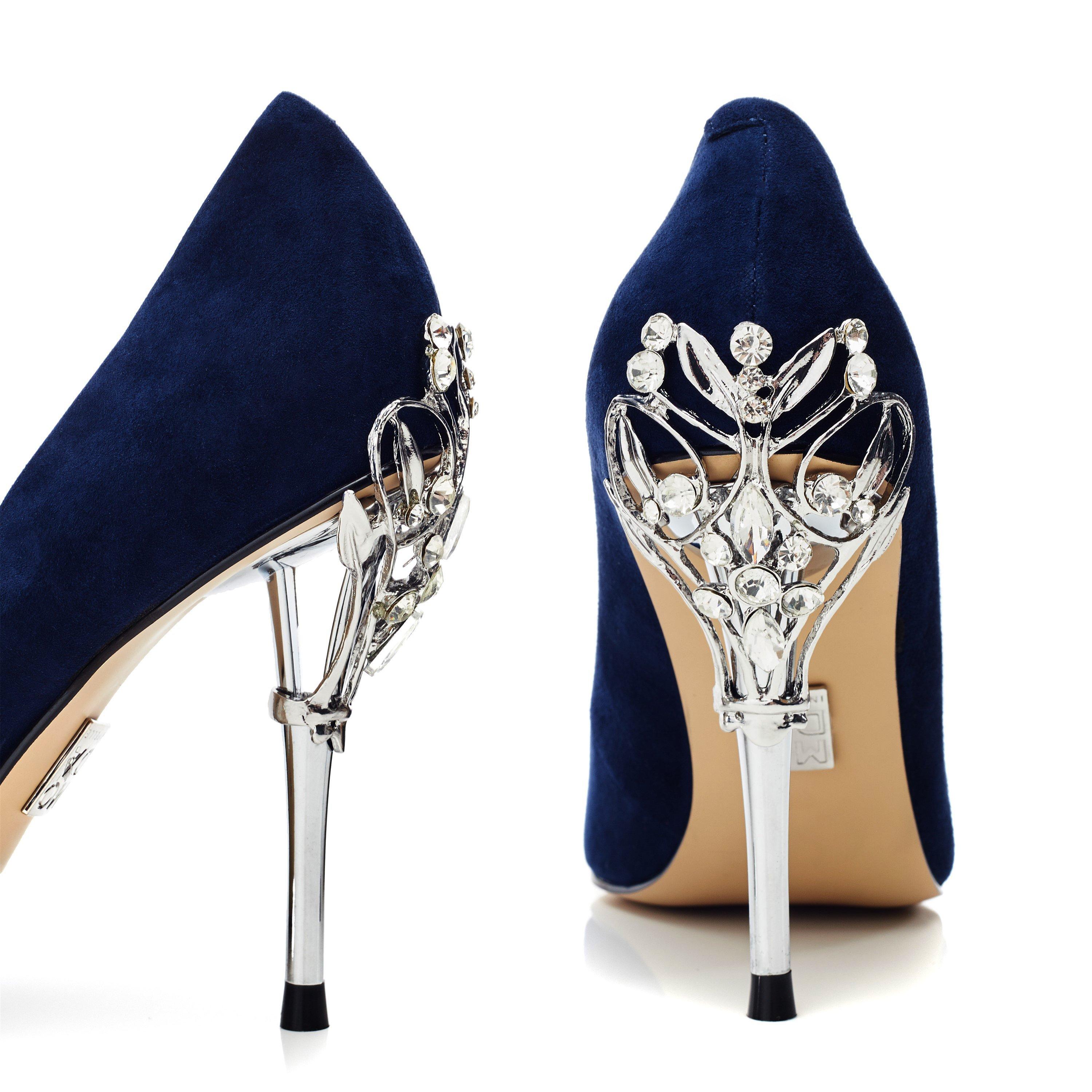 MARINEBLAUW - Moda in Pelle - Women's Ilari Ivory Leather Stiletto Court Shoes - 4