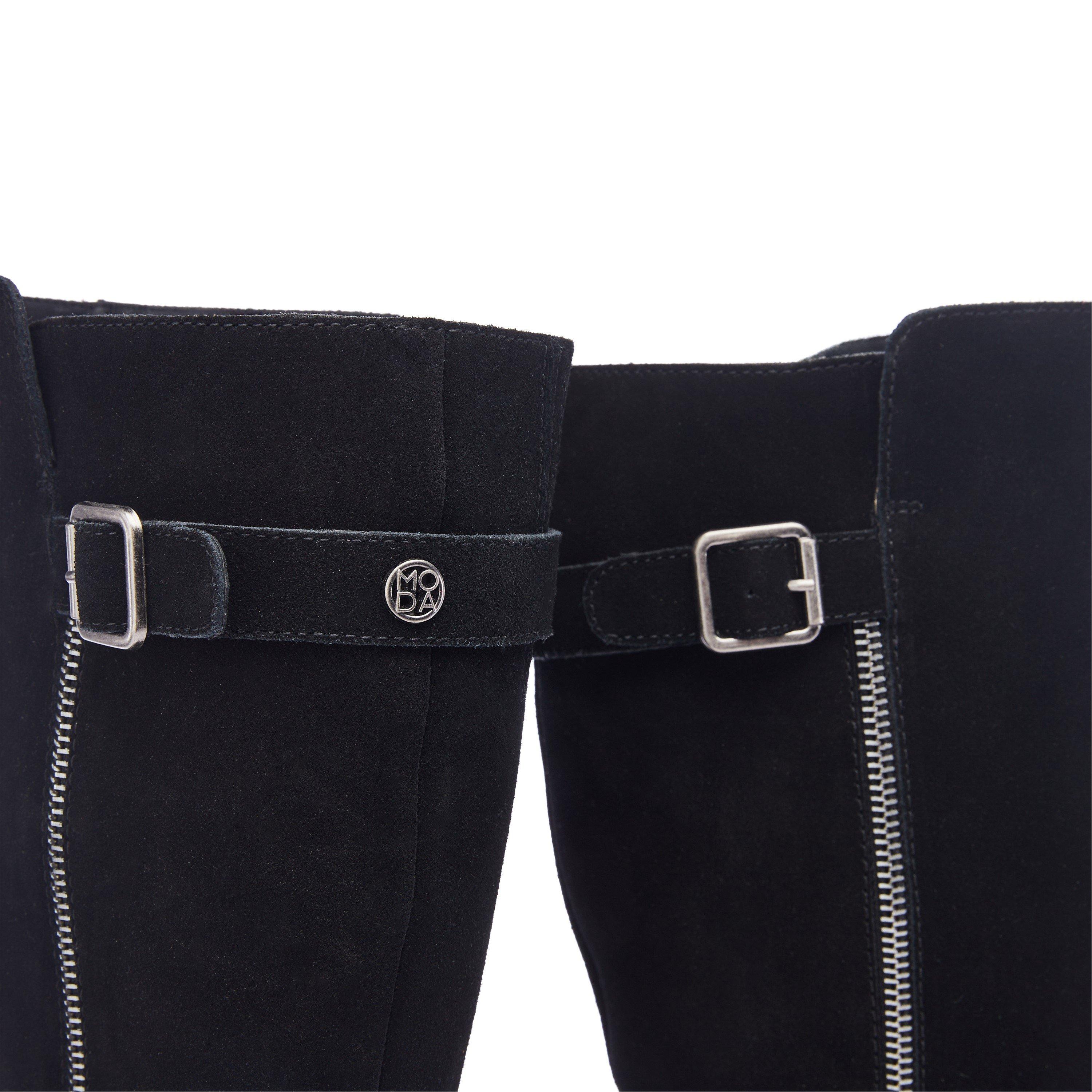 CRNA - Moda in Pelle - Senlis Black Suede Boots - 4