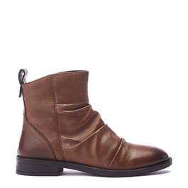 Moda in Pelle Brandish Tan Leather Boots