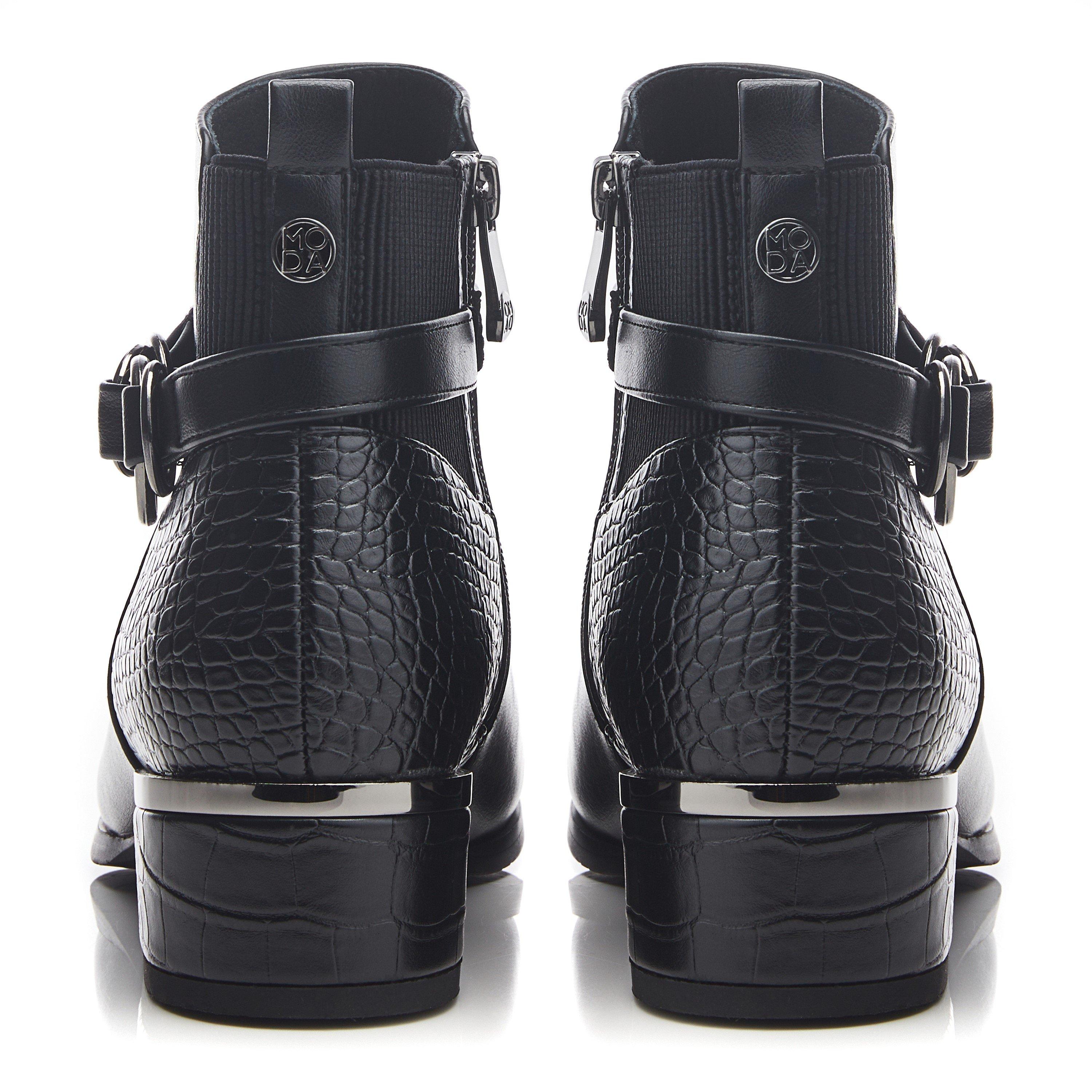 SCHWARZ - Moda in Pelle - Women&#x27;s Paras Ankle Heeled Boots - 3