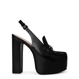 Gucci Horsebit Platform Loafer Slingback Heels